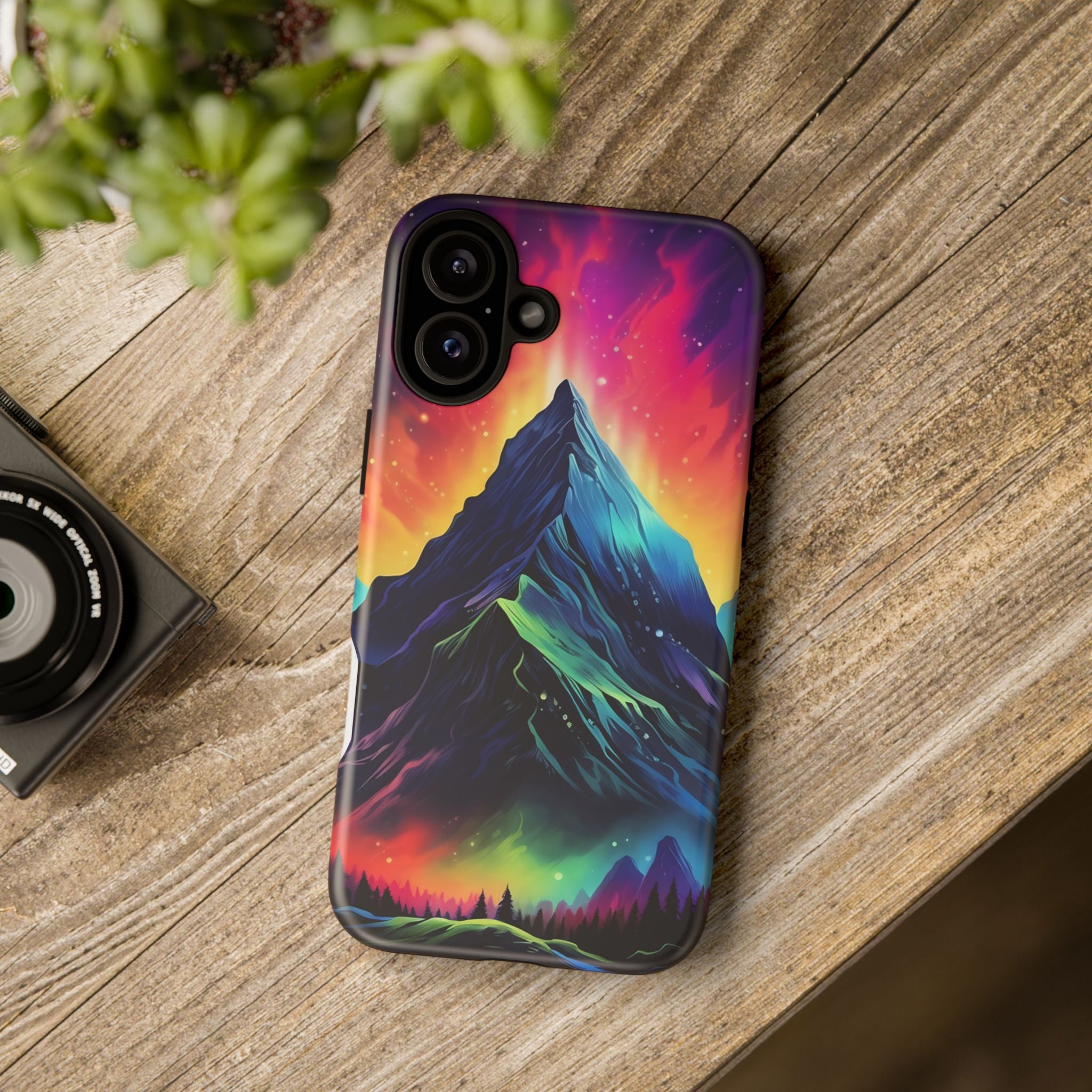 Cosmic Mountain iPhone Case - Hexagon Stone