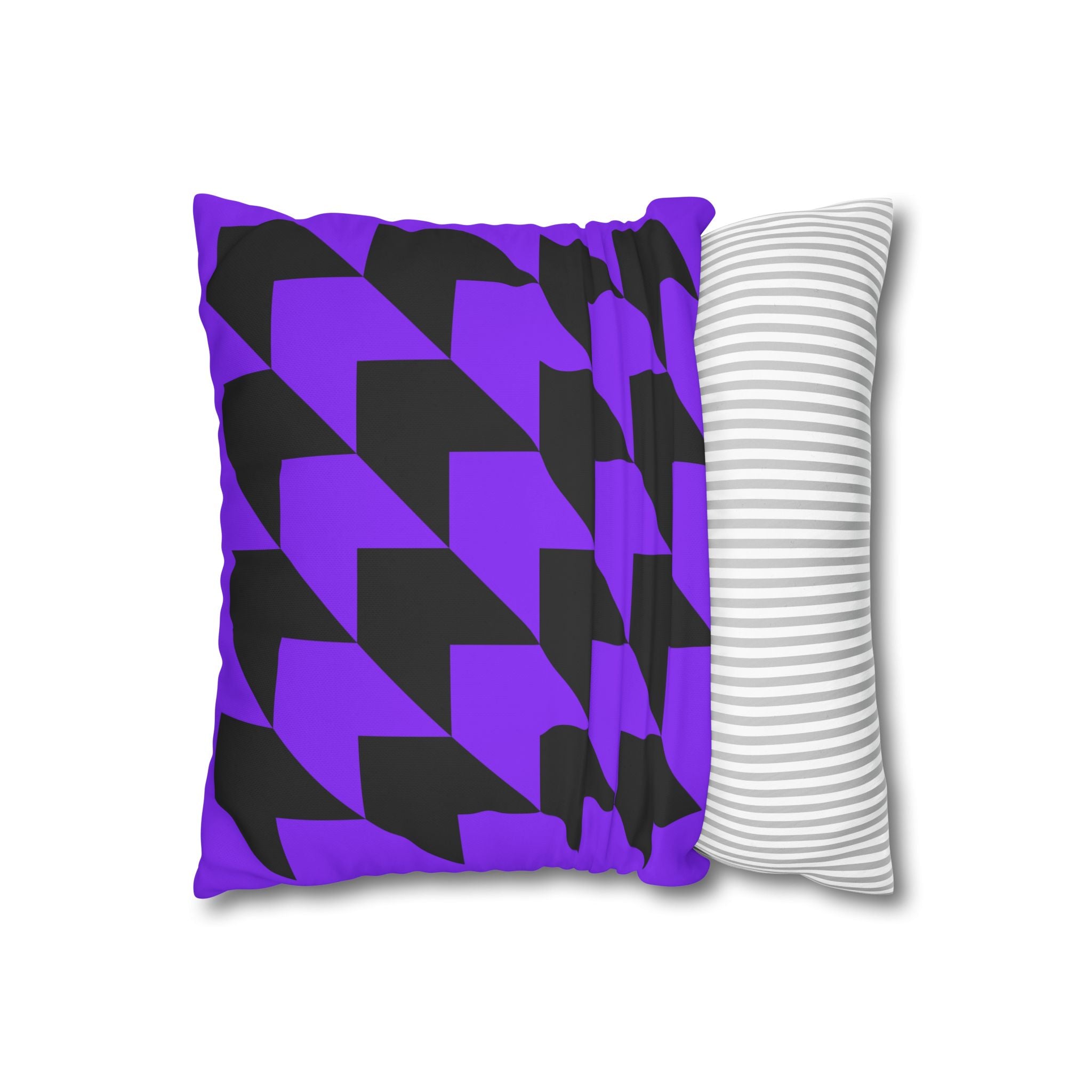 Geometric Purple Arrow Pillowcase