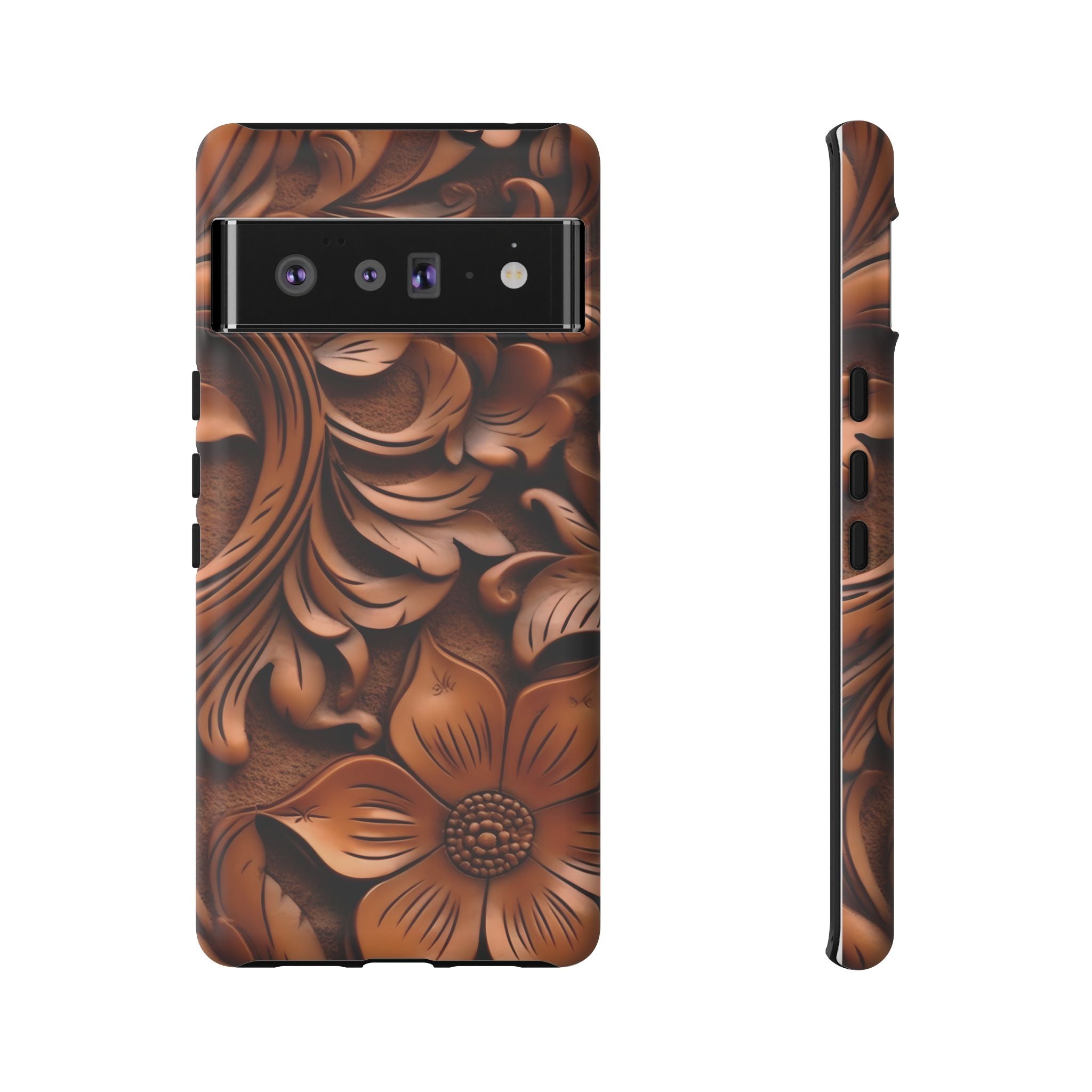 Intricate Wood Carving Design Google Pixel Case (All Models)