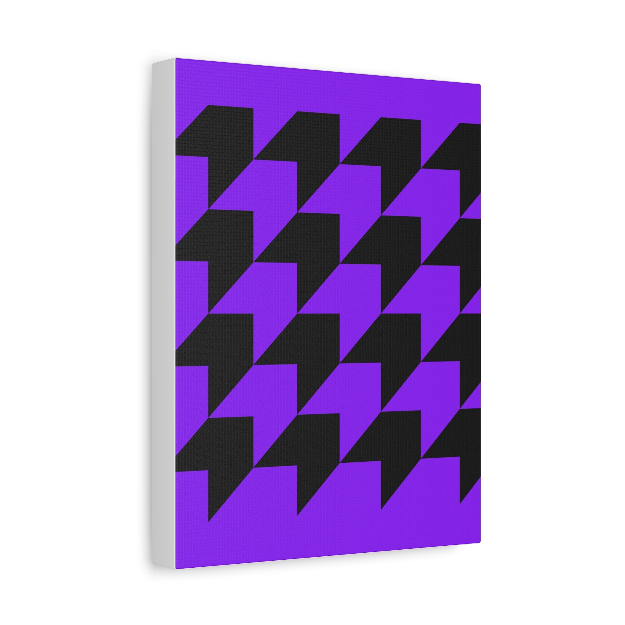 Geometric Purple Arrow Canvas Art