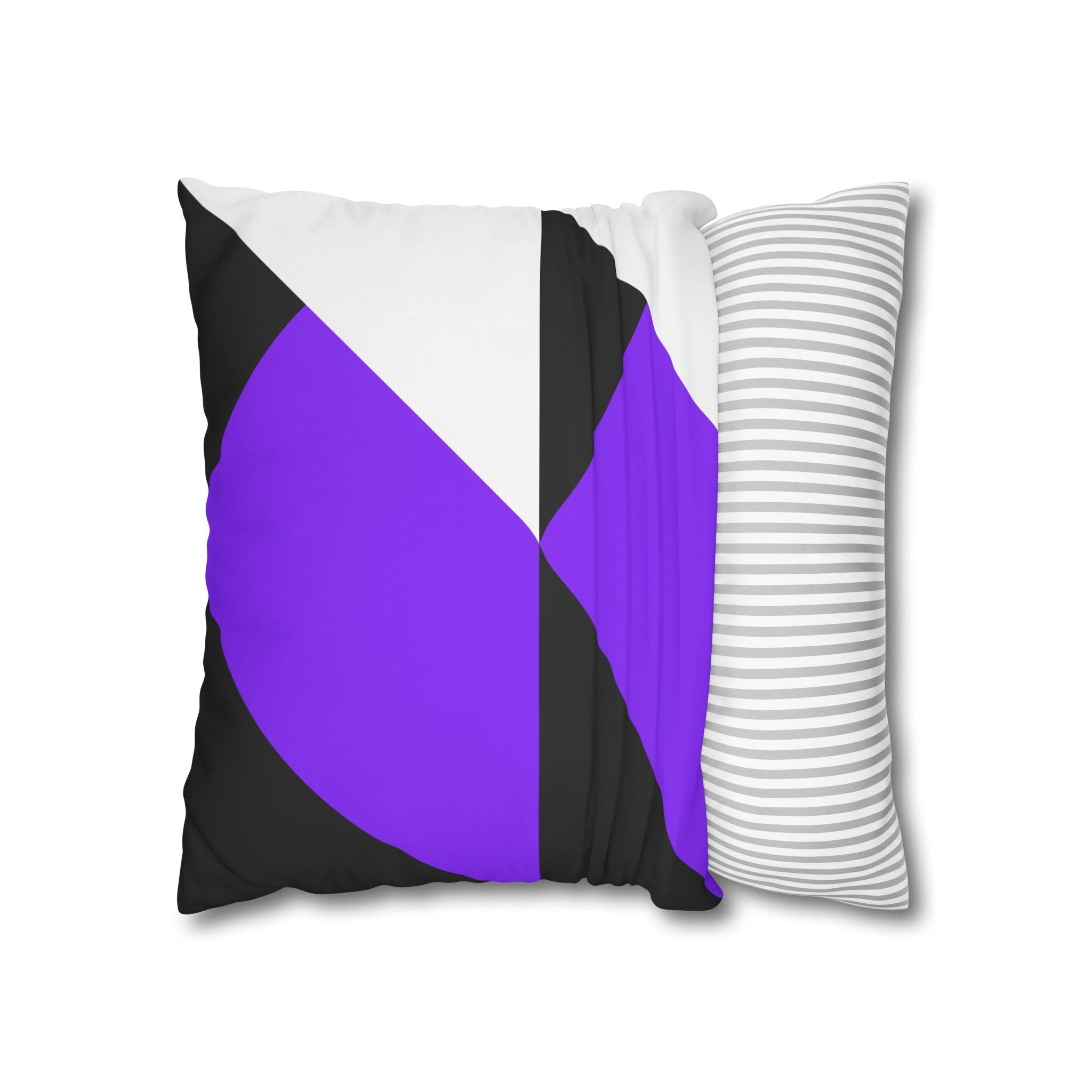 Geometric Purple Triangle Pillowcase