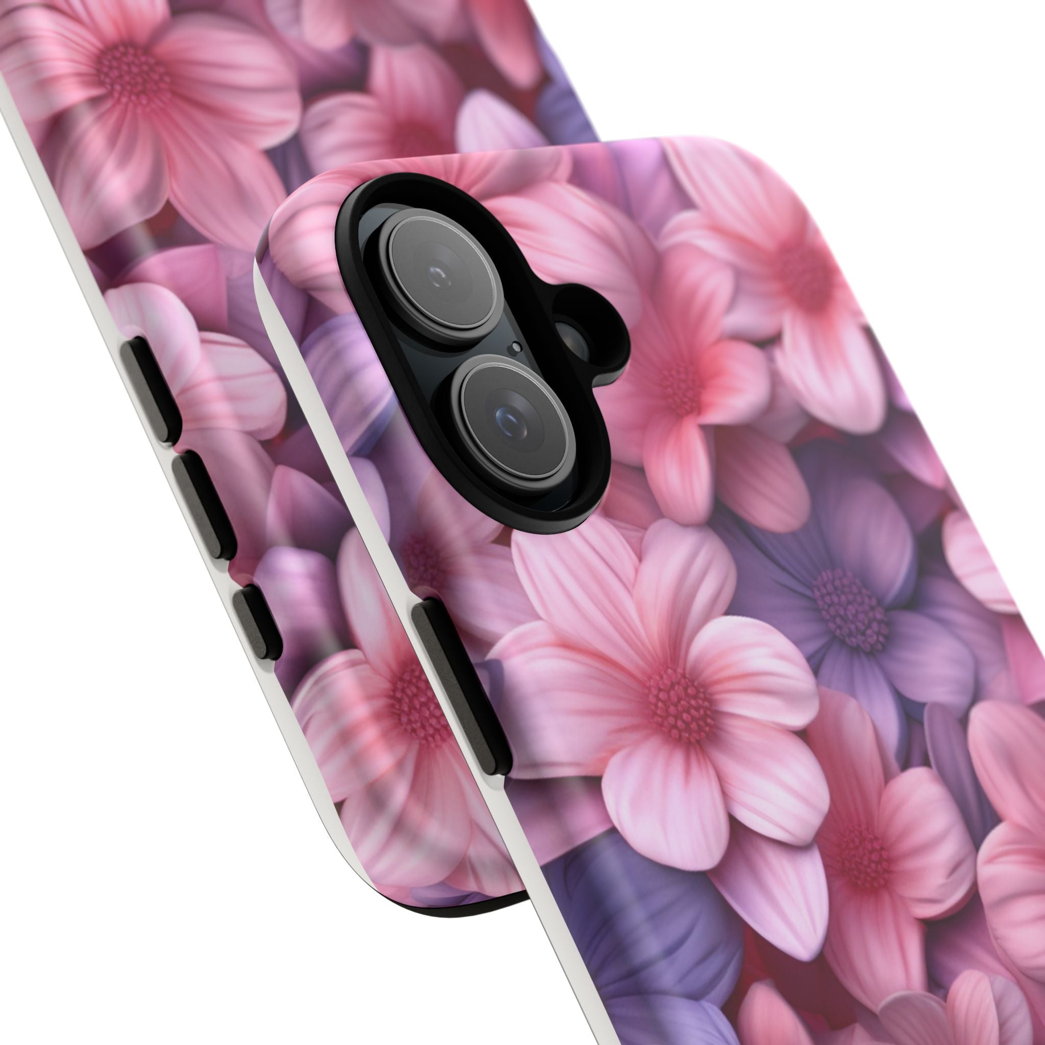 Floral Bloom Hexagon Stone iPhone Case