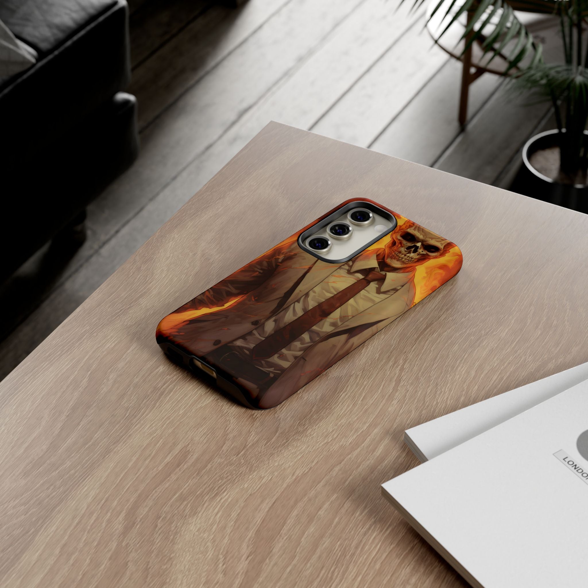 Fiery Skull Samsung Case