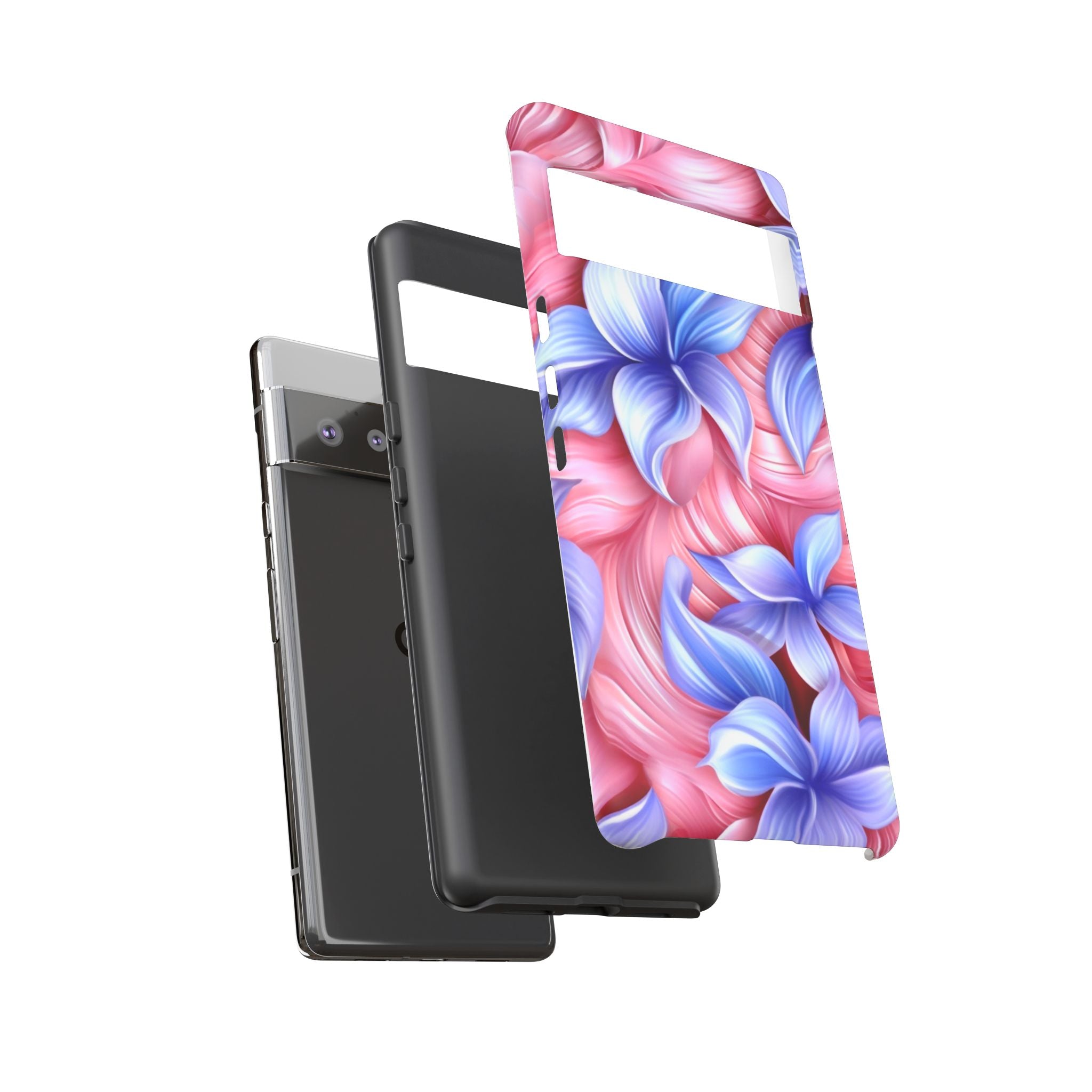 Whimsical Pink Flower Google Pixel Case (All Models)