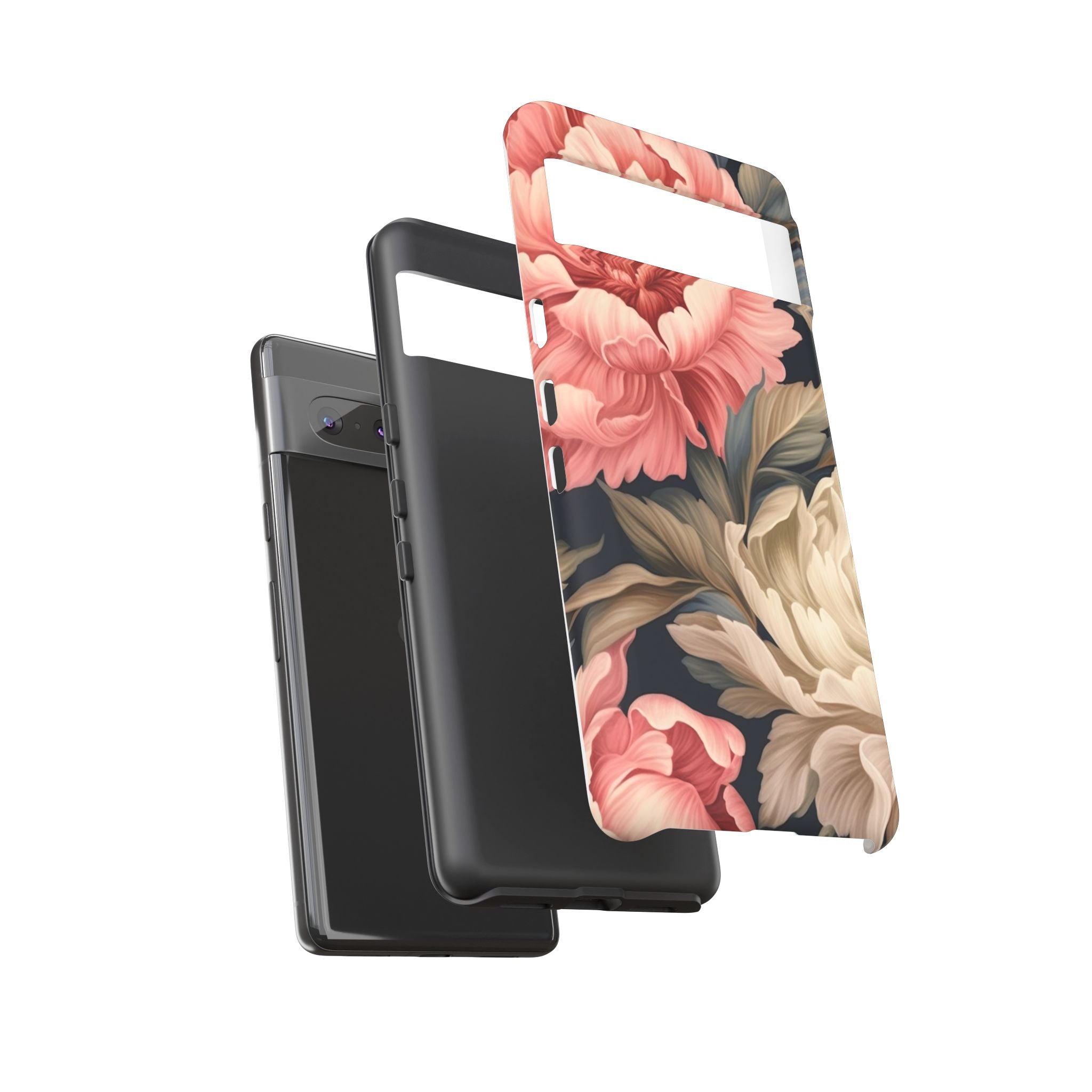 Blush Peony Floral Google Pixel Case (All Models)