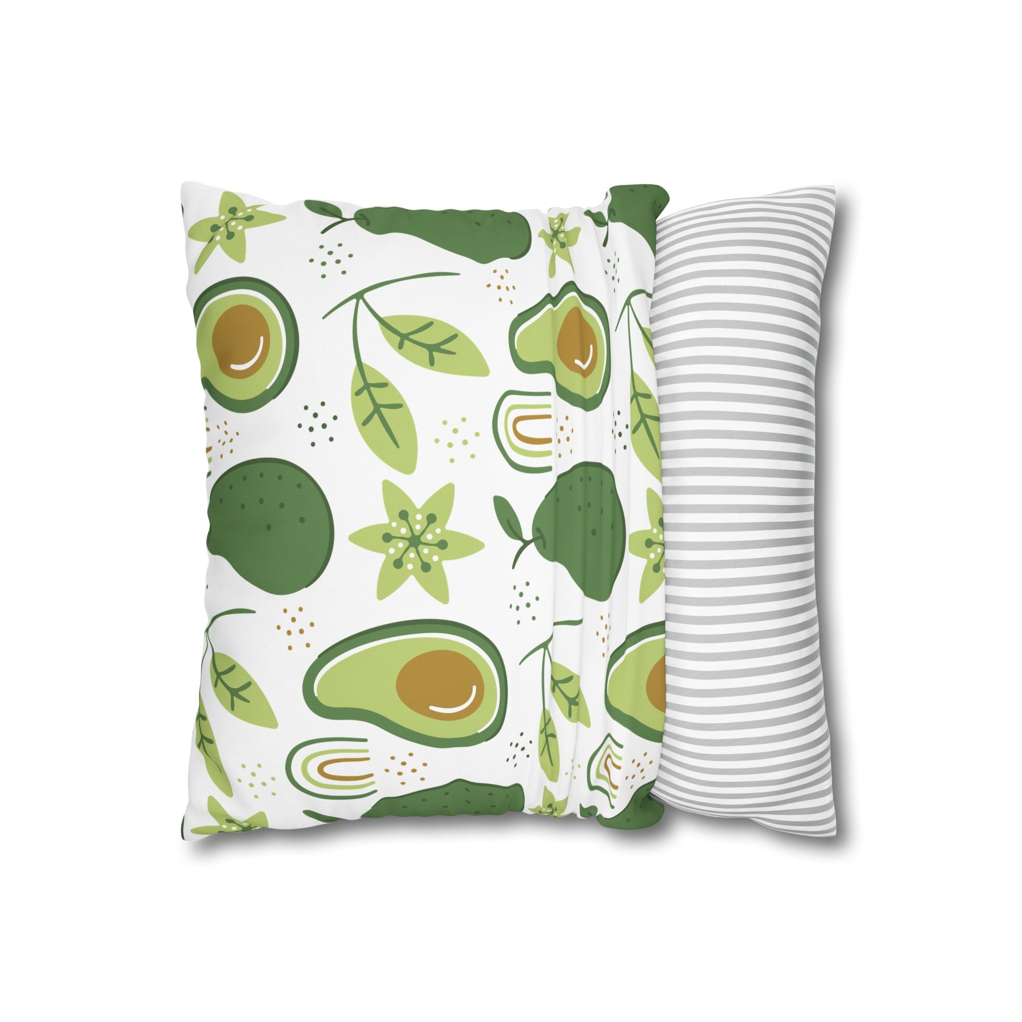 Avocado Leaf Pillowcase - Retro Green