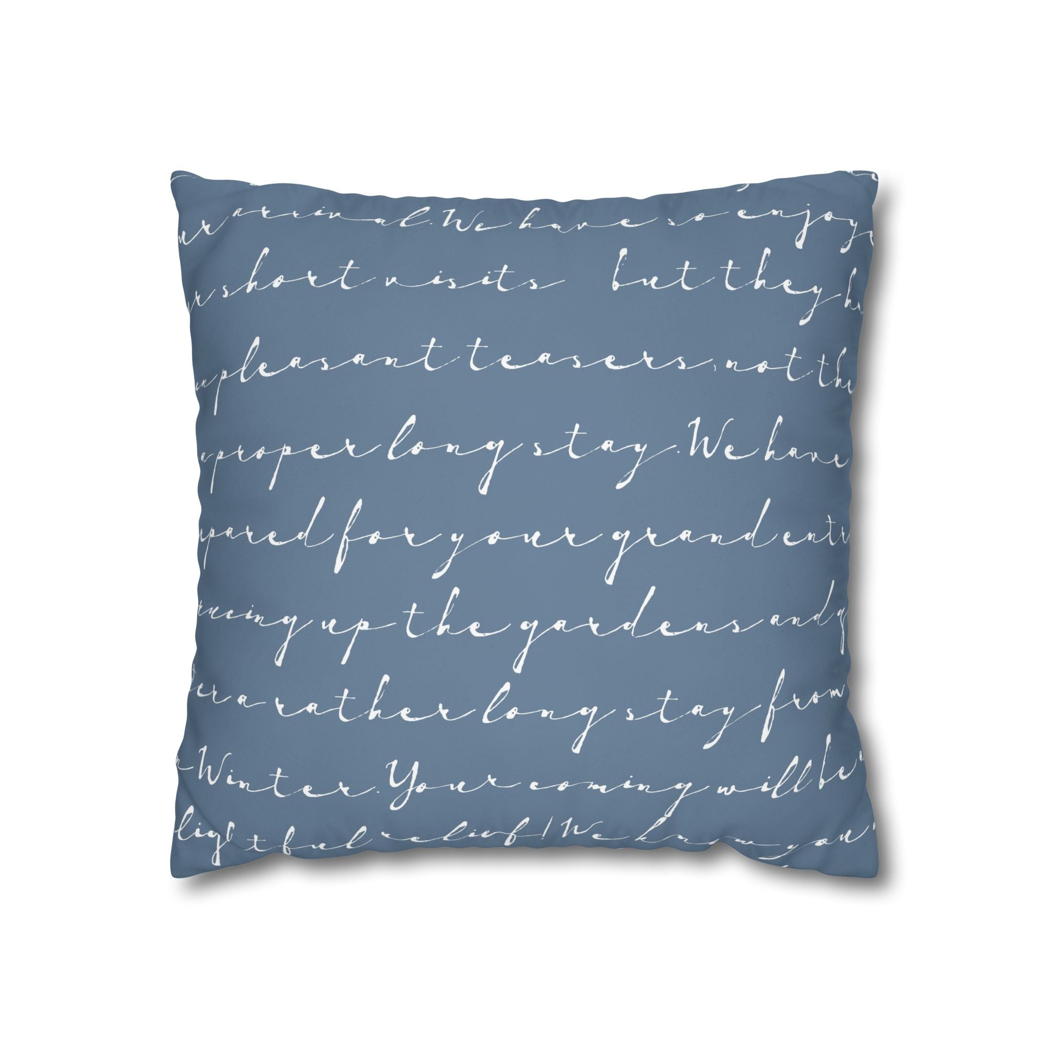 Spring Arrival Pillowcase - Cozy Script