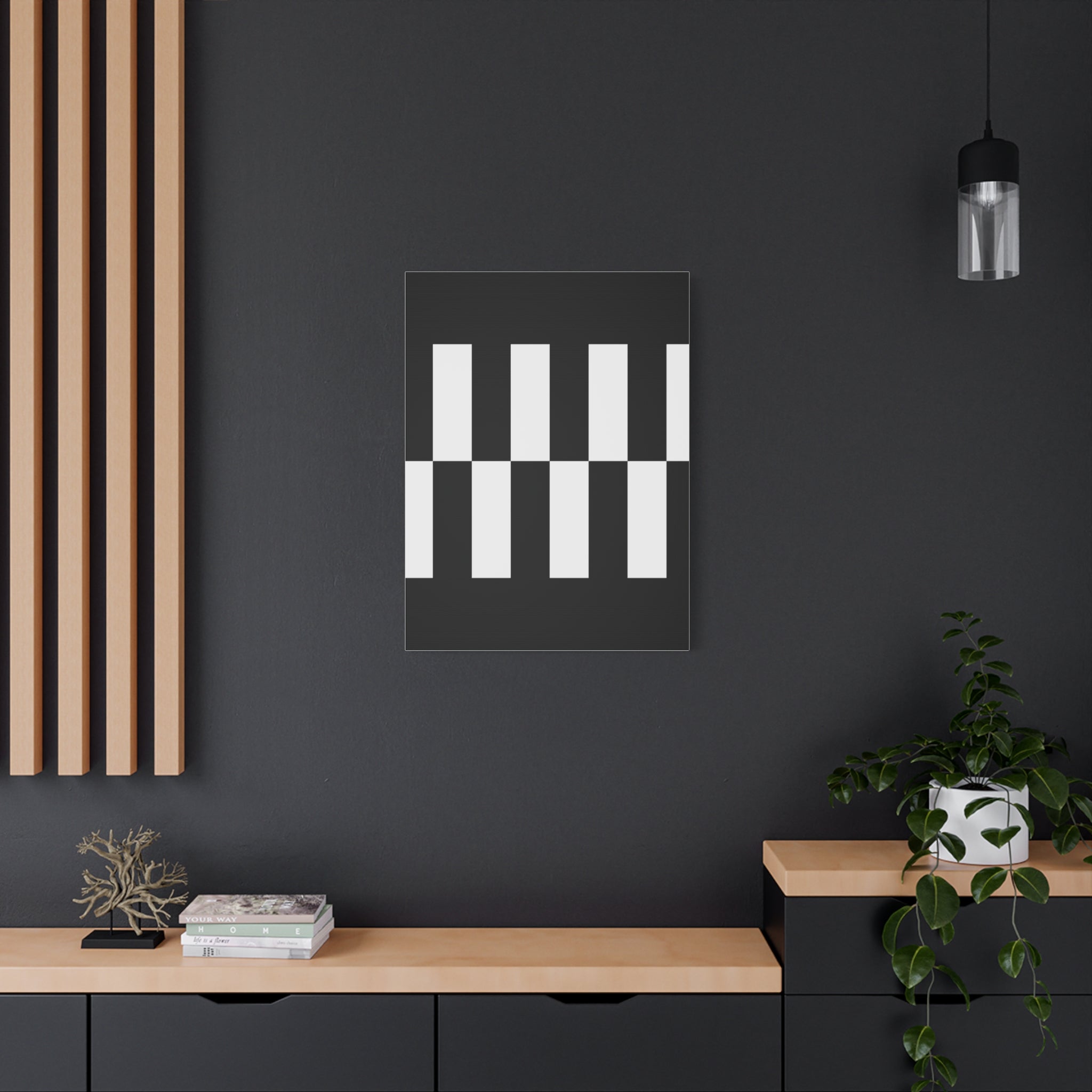 Classic Checkerboard Matte Canvas Art