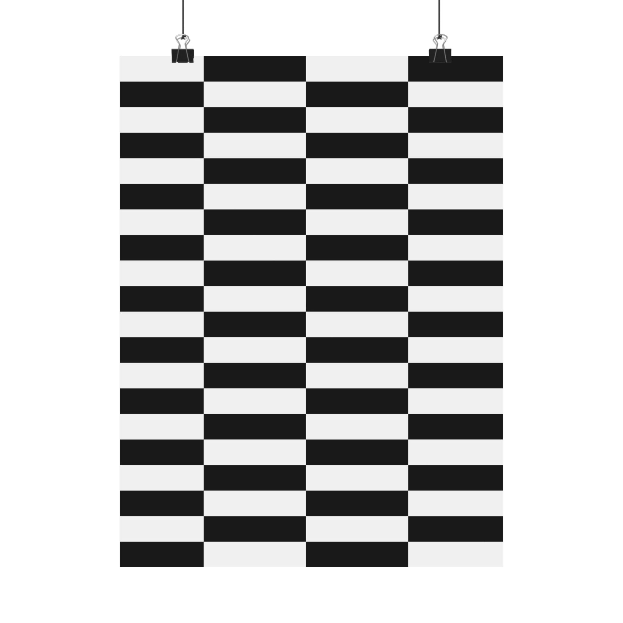 Abstract Black & White Geometric Poster