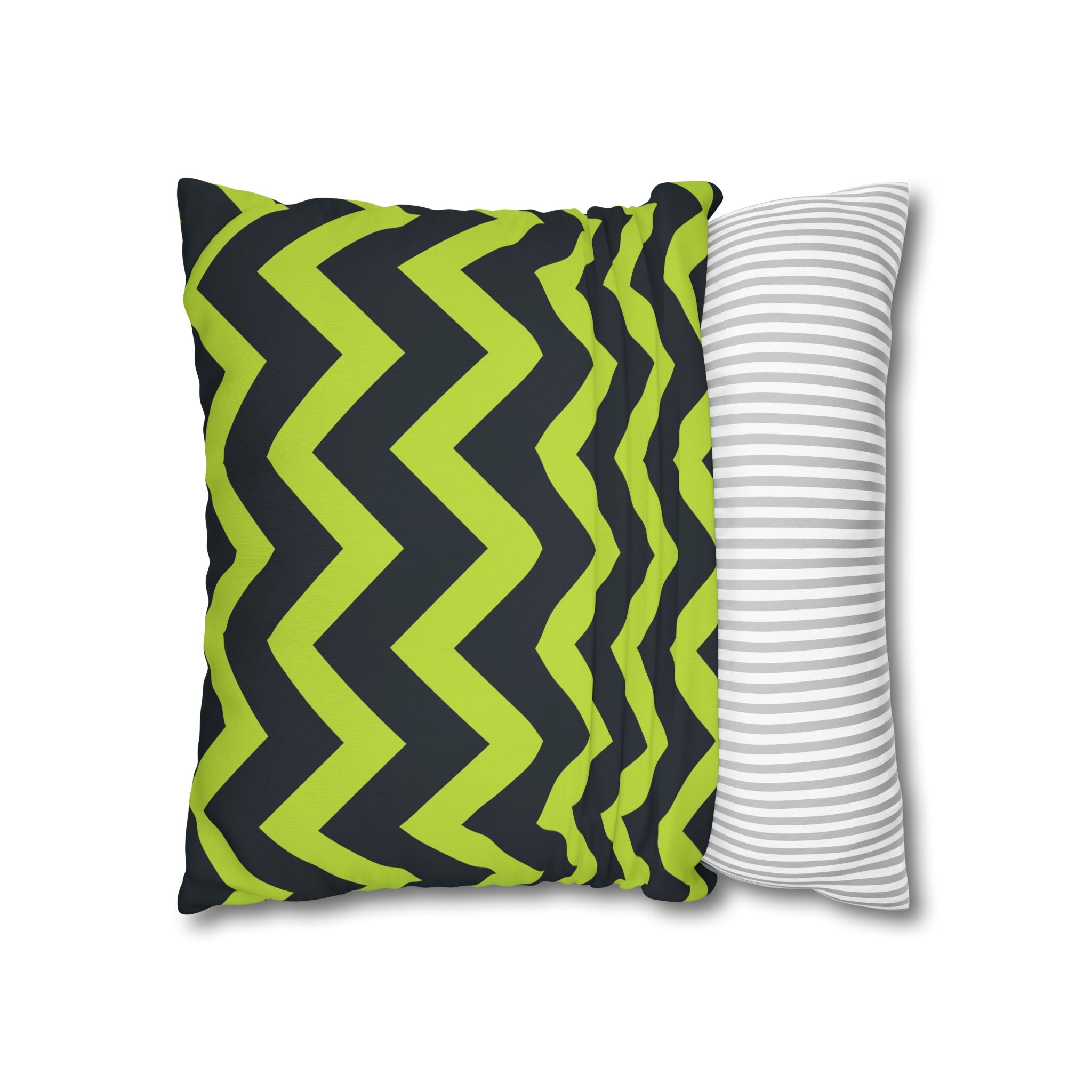 Teal & Lime Zigzag Chevron Pillowcase