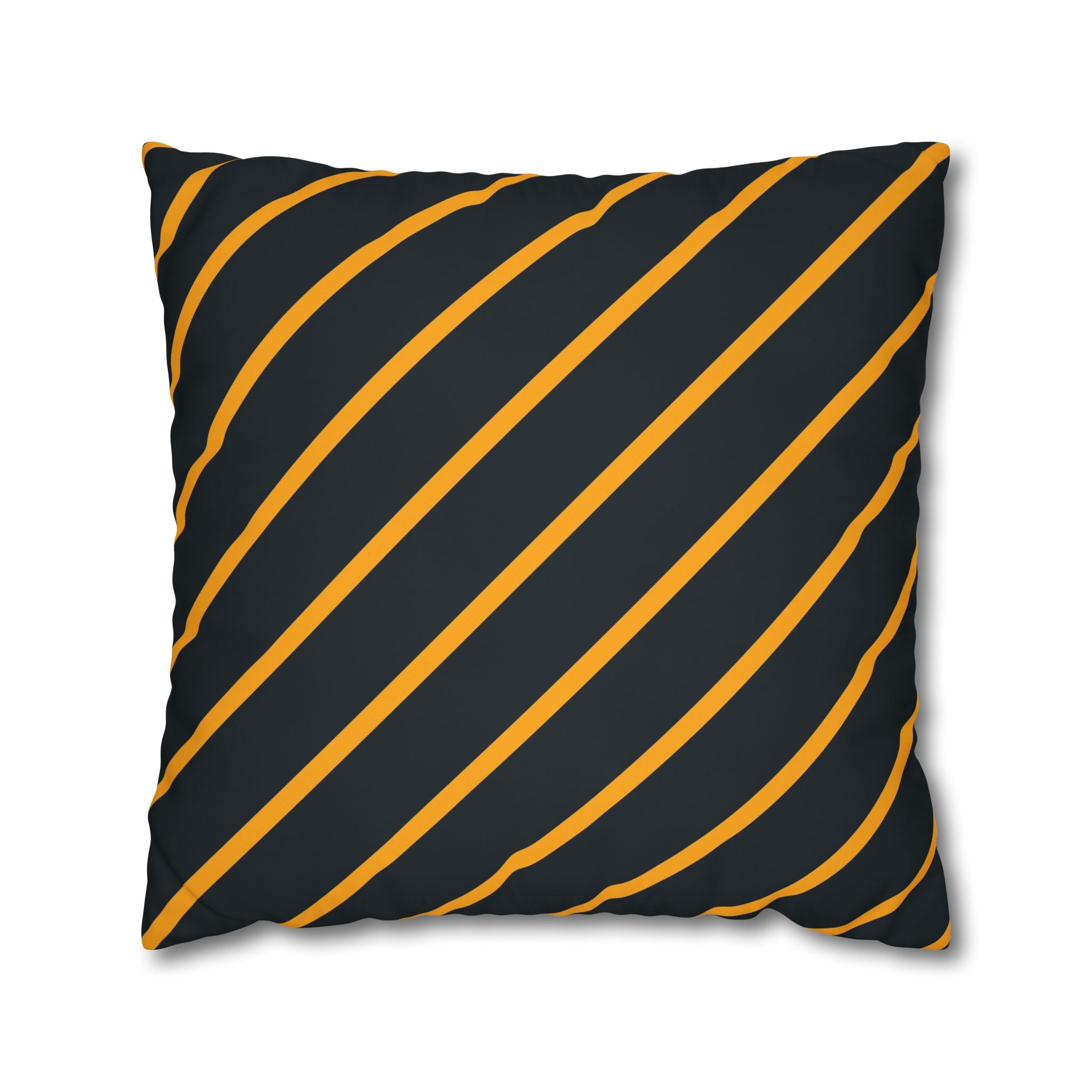 Bold Orange Diagonal Stripe Pillowcase