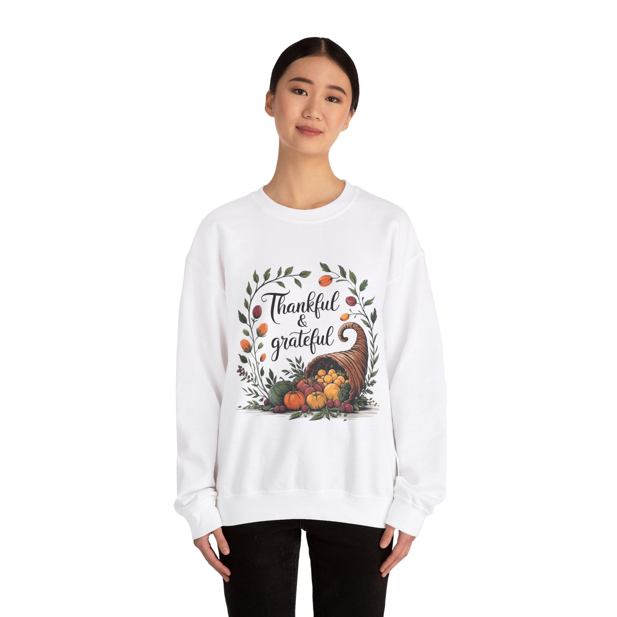 Thankful & Grateful Thanksgiving Sweatshirt