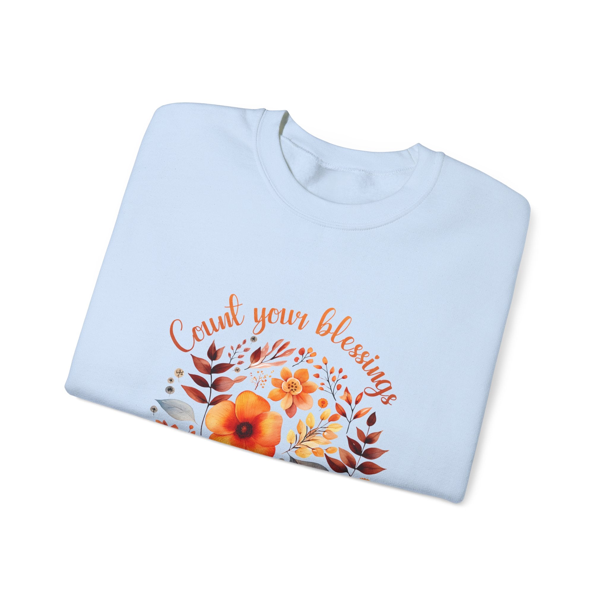 Count Your Blessings Thanksgiving Sweatshirt