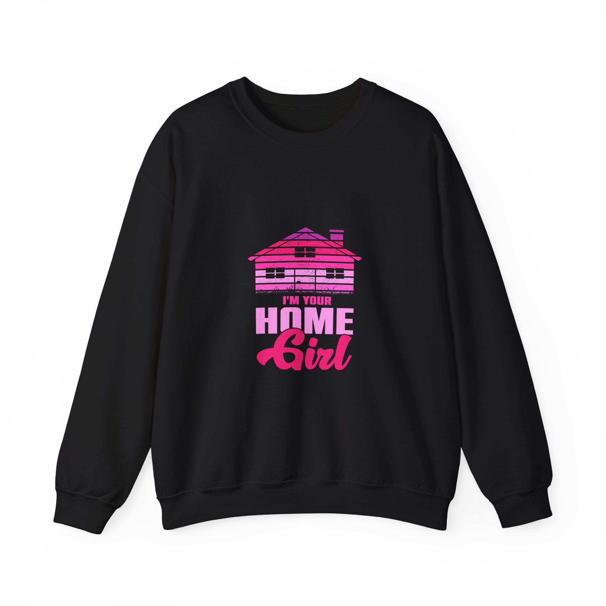 Pink House Girl Sweatshirt - Retro Home Decor