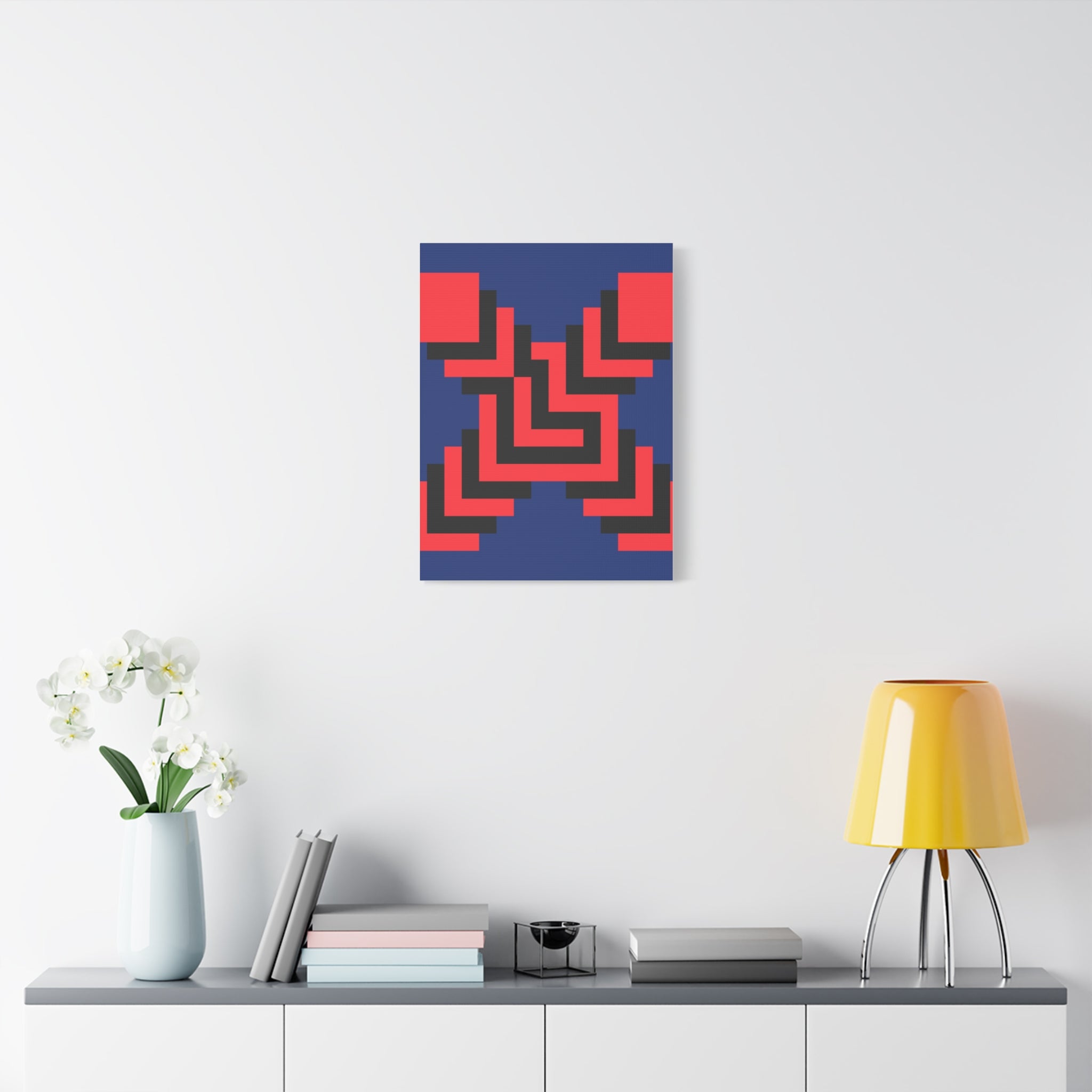 Geometric X Abstract Art Canvas Print