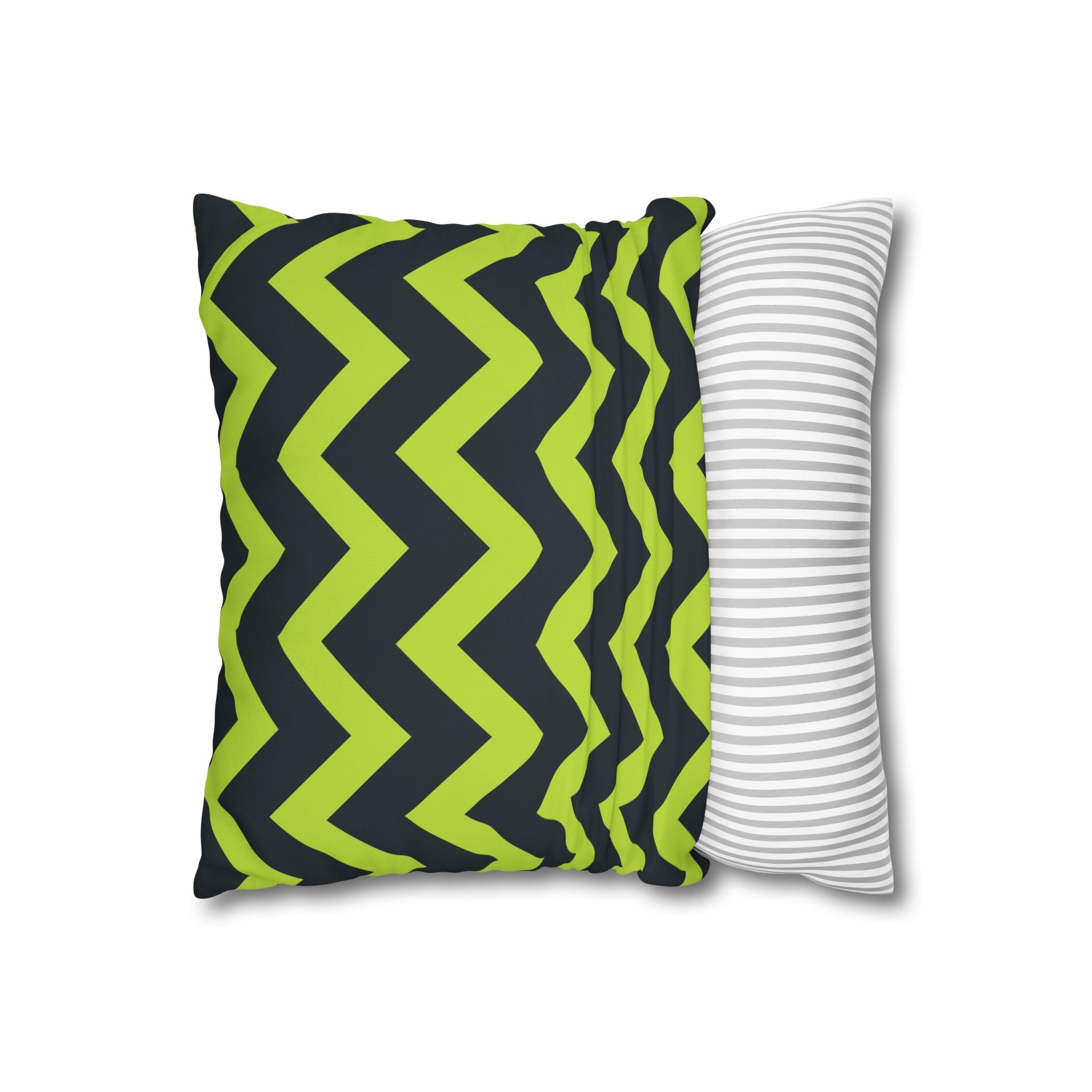 Teal & Lime Zigzag Chevron Pillowcase