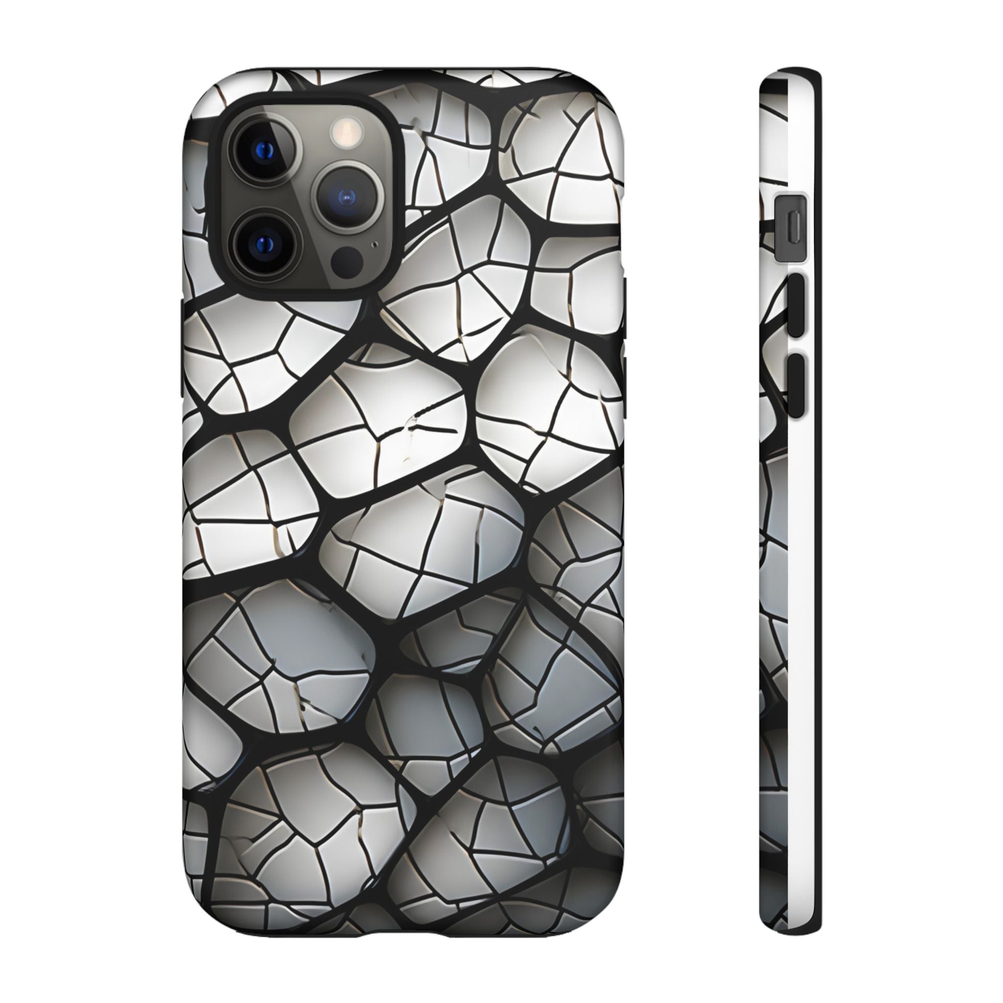 Abstract Mosaic iPhone Case - Textured & Chic