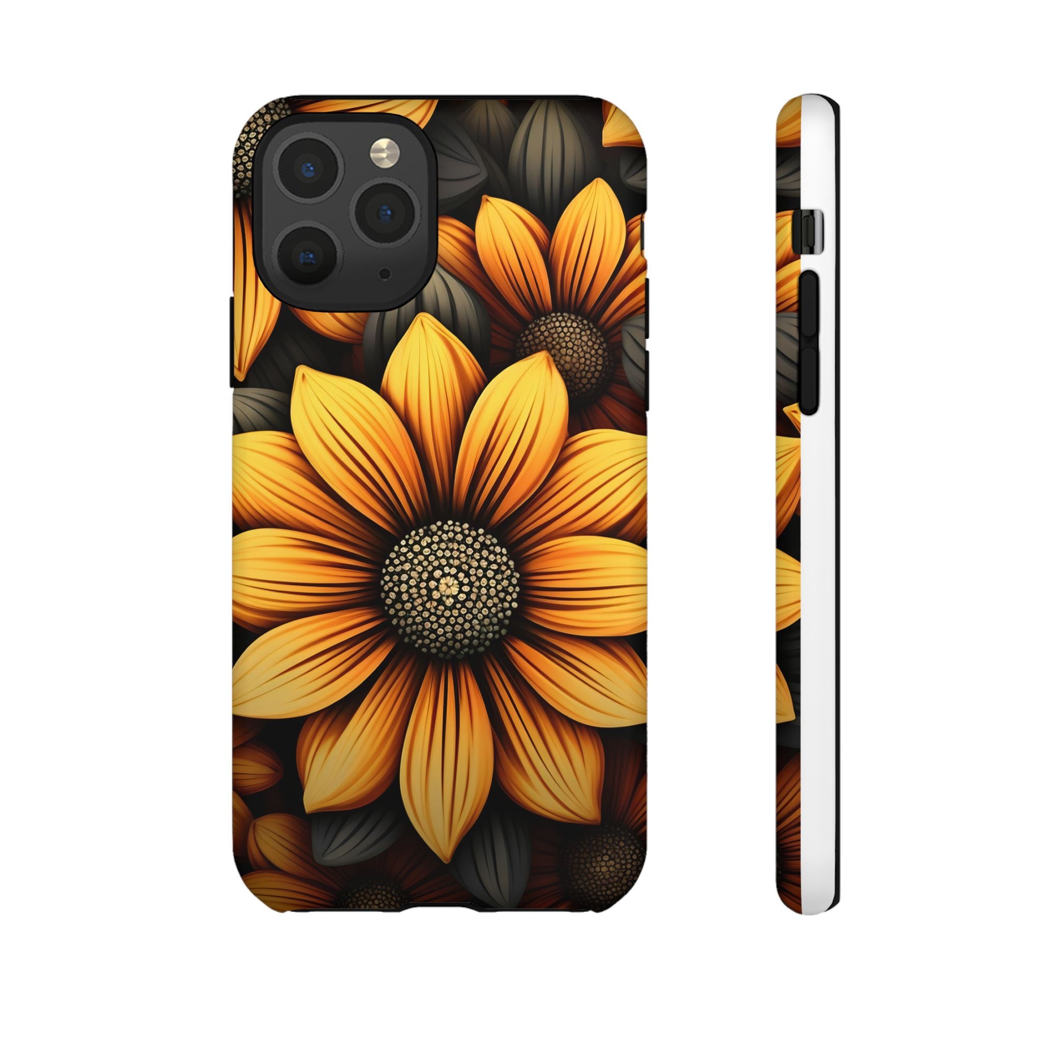 Sunburst Hexagon iPhone Case - Rugged Texture