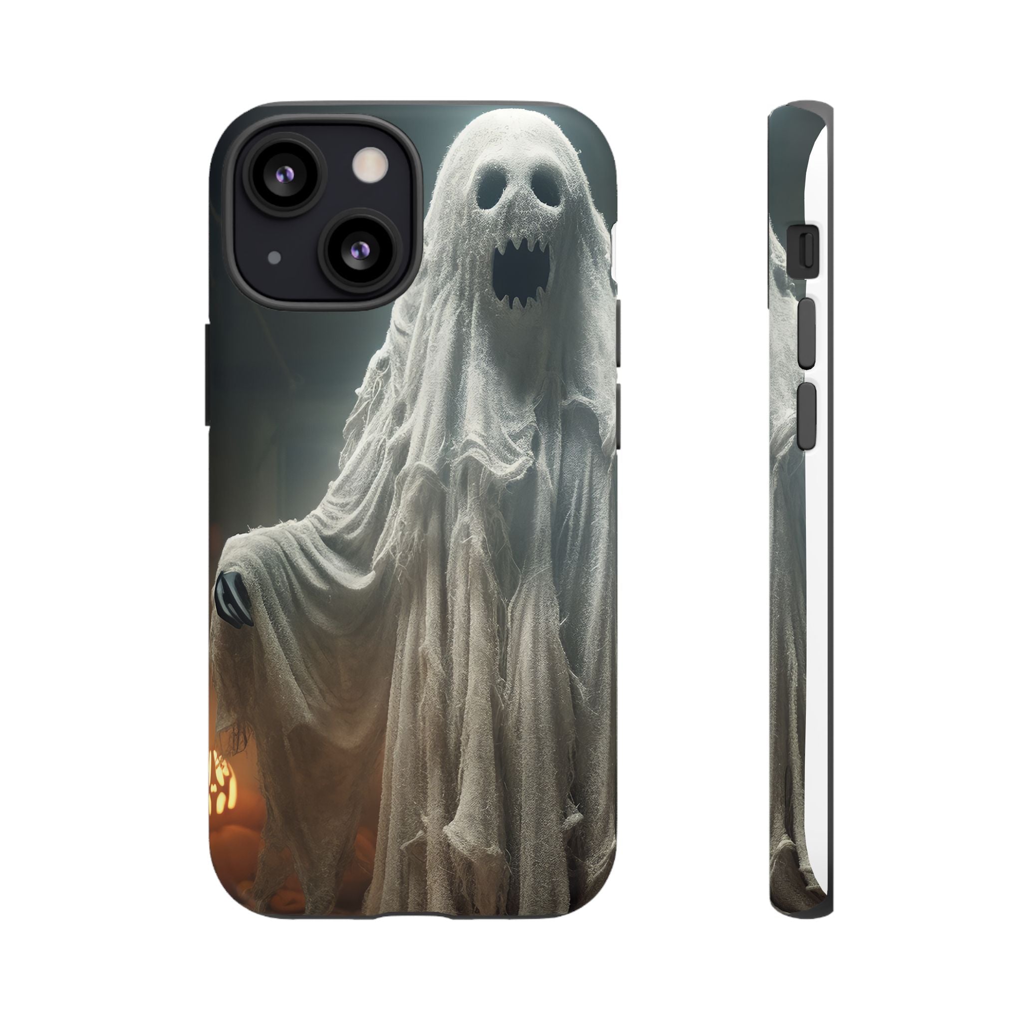 Spooky Ghost Hexagon Stone iPhone Case