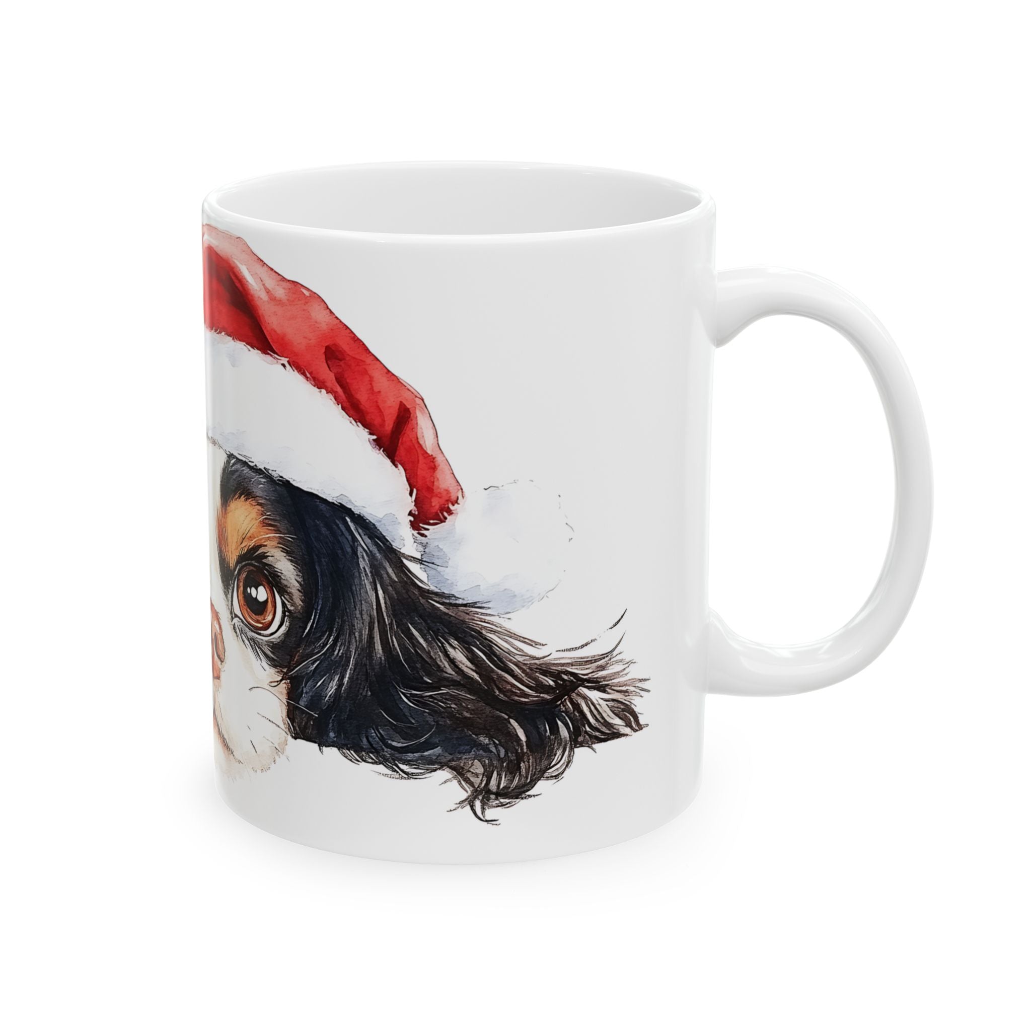 Cavalier King Charles Spaniel Santa Mug