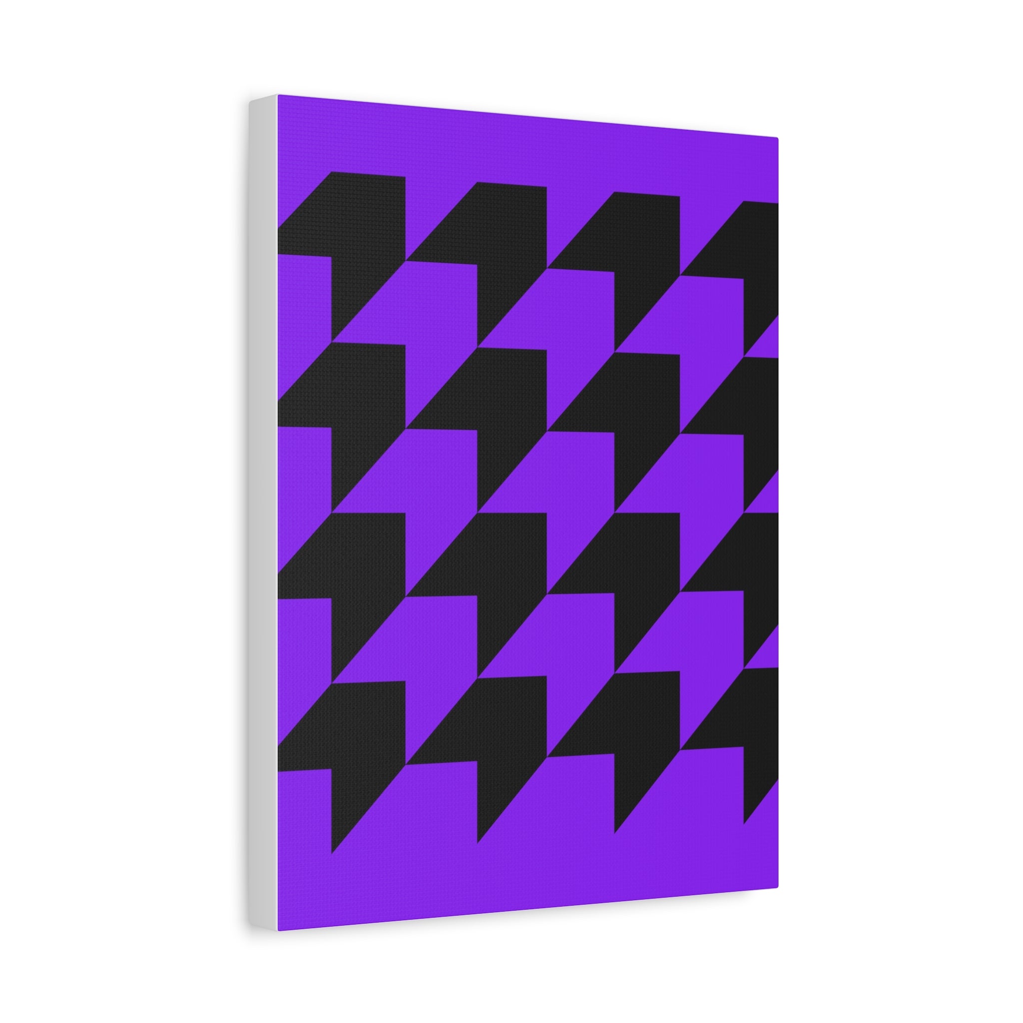 Geometric Purple Arrow Canvas Art