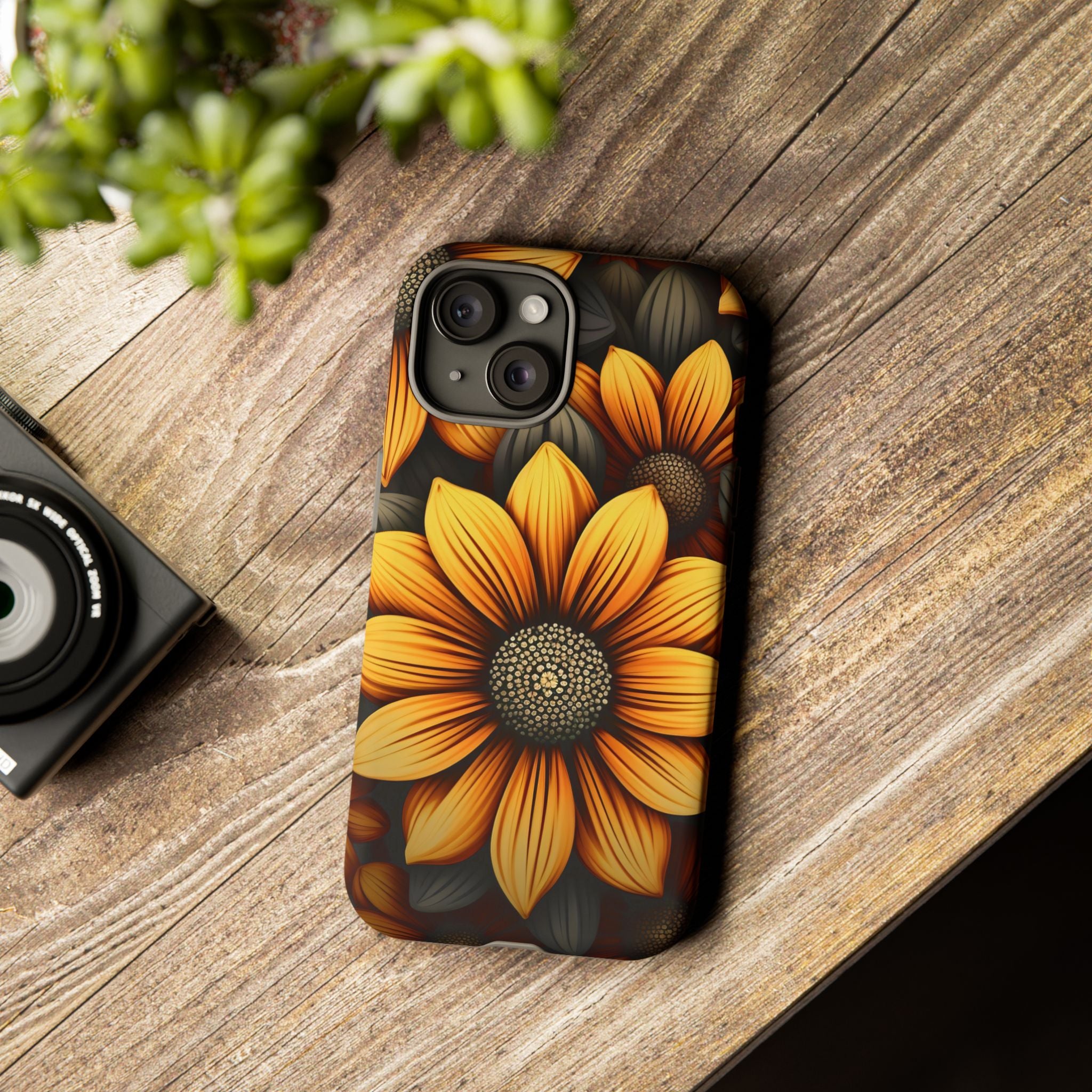 Sunburst Hexagon iPhone Case - Rugged Texture