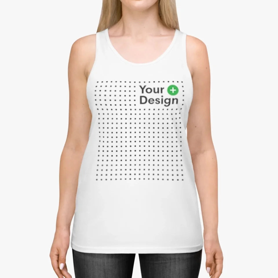 Custom Personalized Unisex Tank Top (Text & Photo)