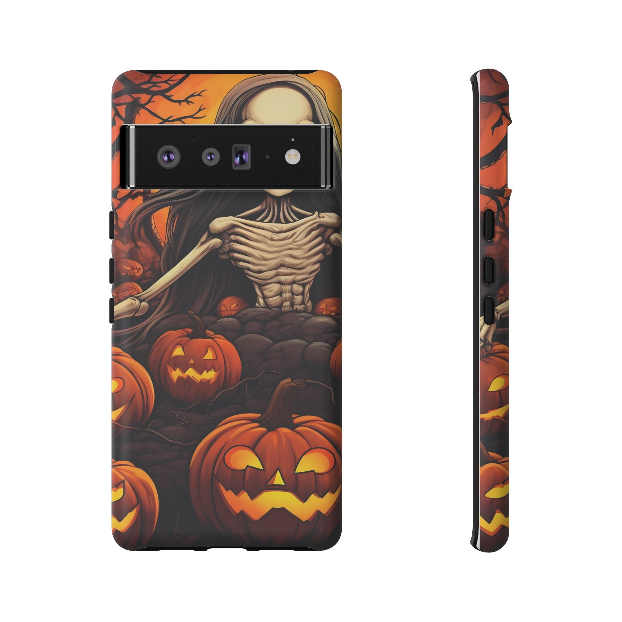 Spooky Skeleton Halloween Google Pixel Case (All Models)