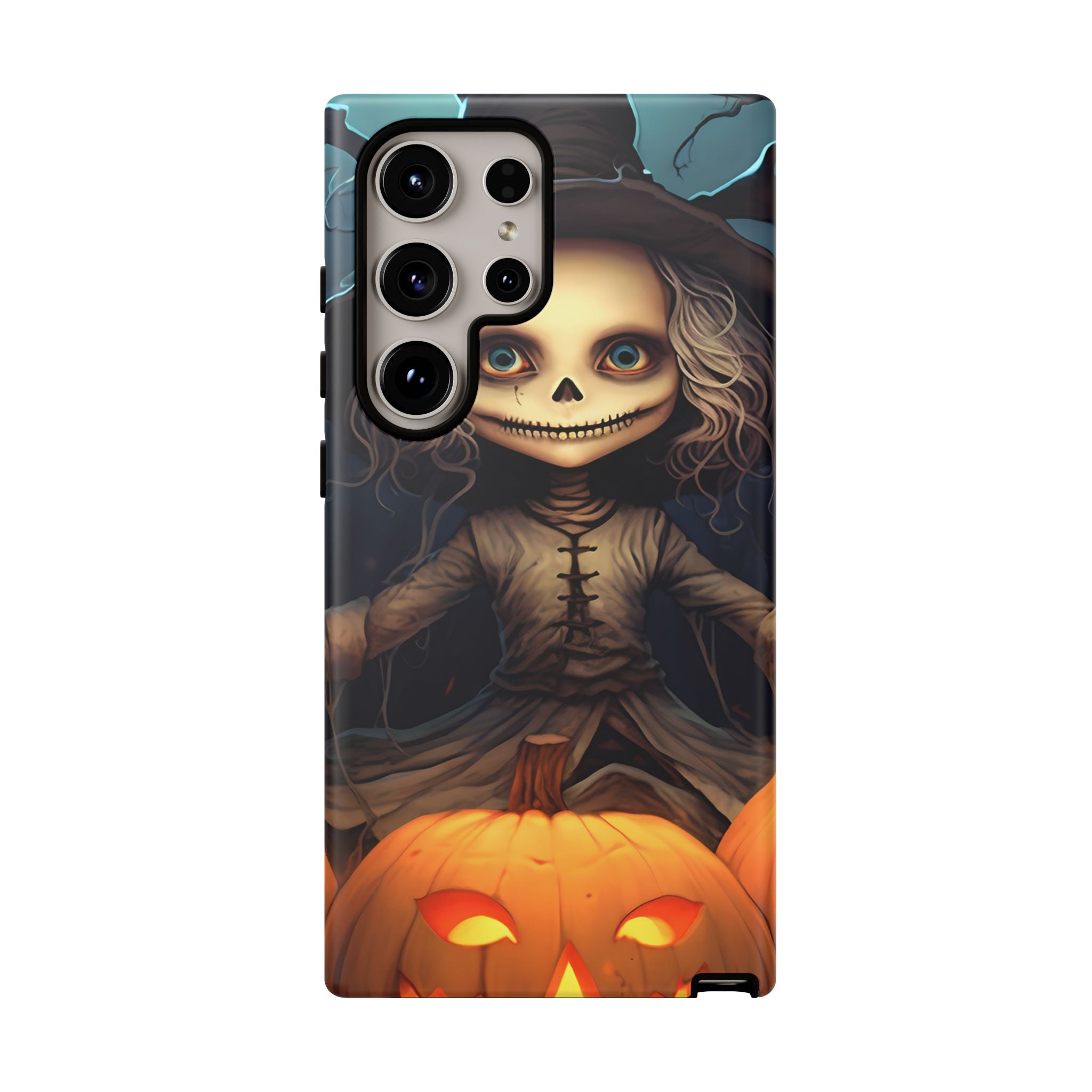 Spooky Skull Girl Halloween Samsung Case