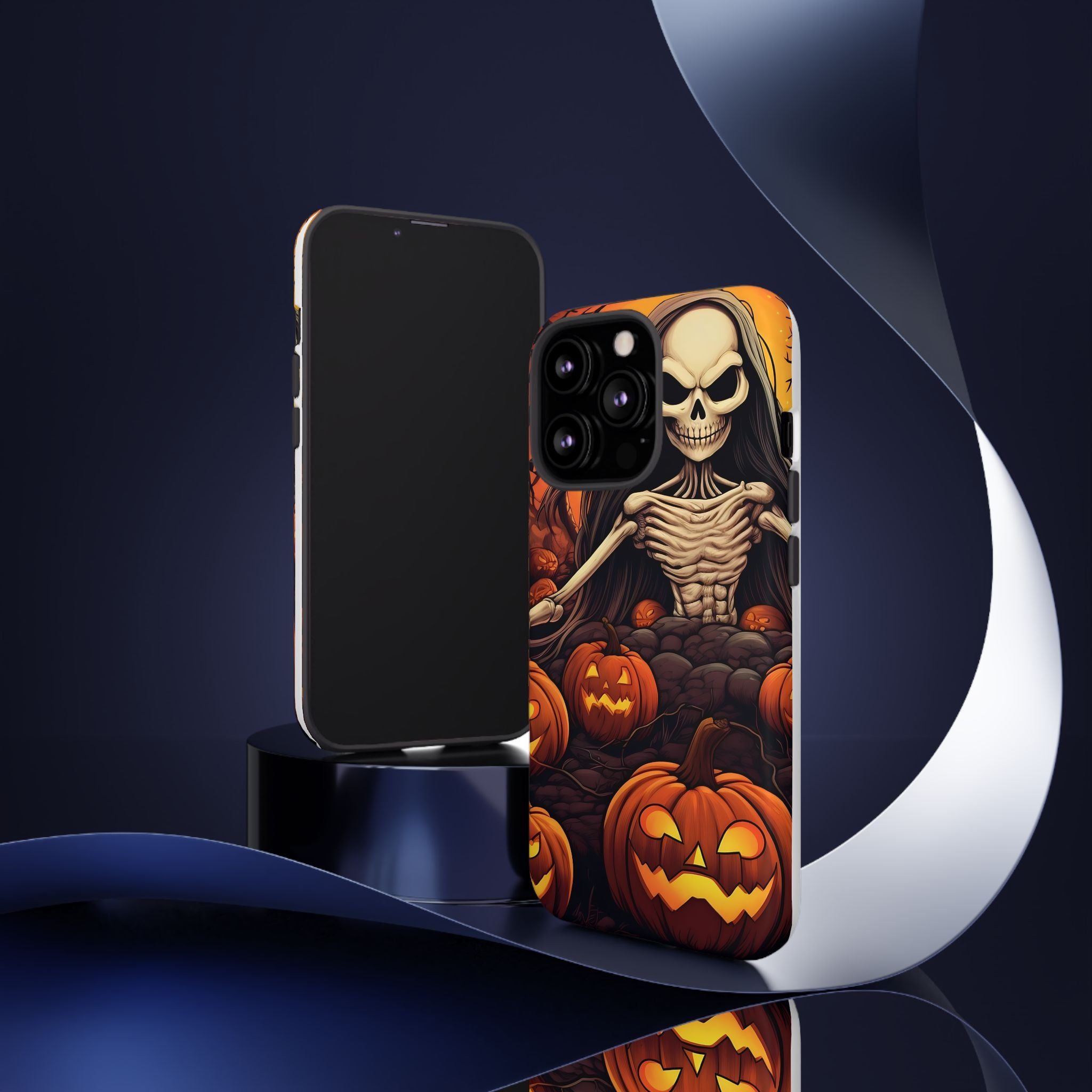 Spooky Skeleton Hexagon iPhone Case