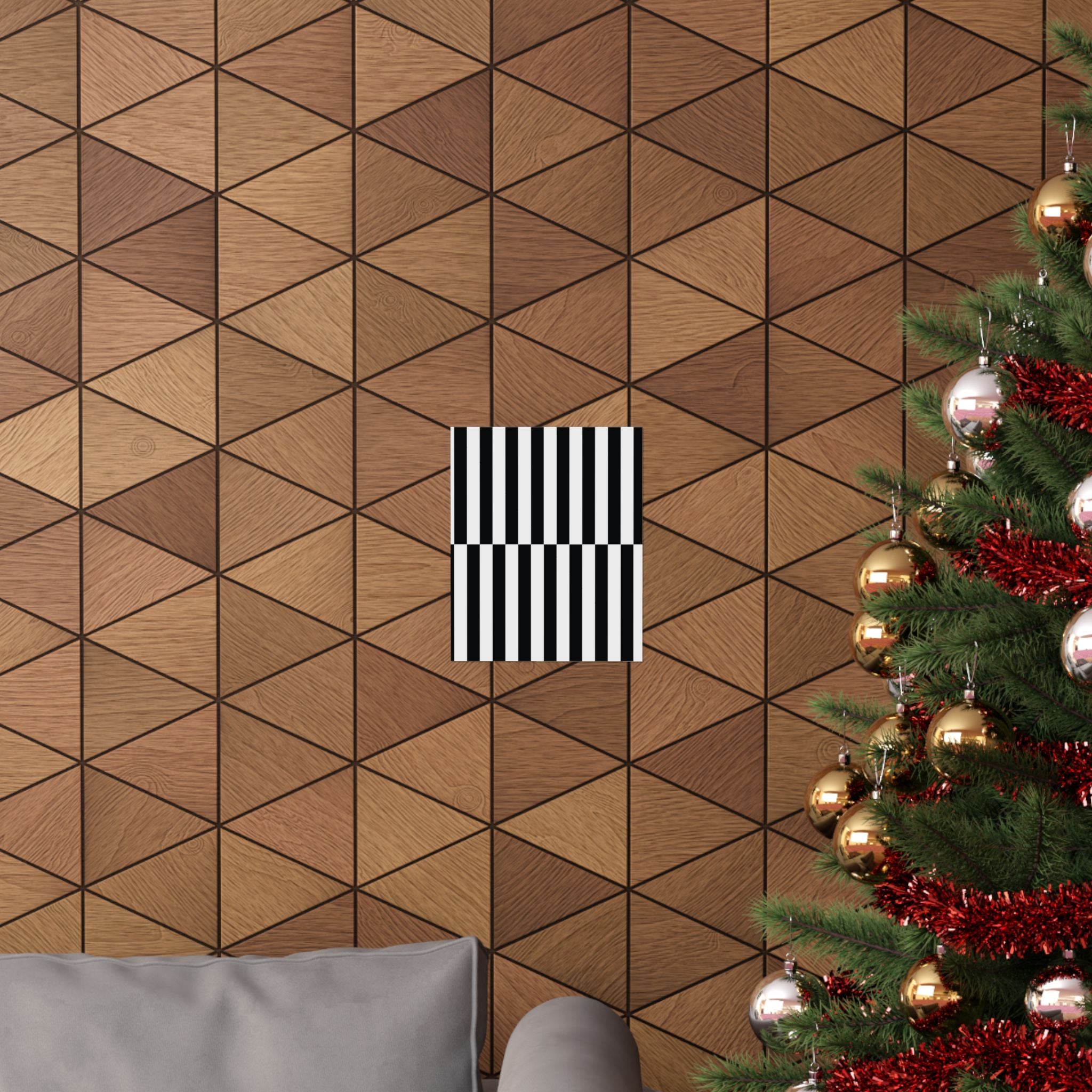 Op Art Stripe Shift Vertical Poster