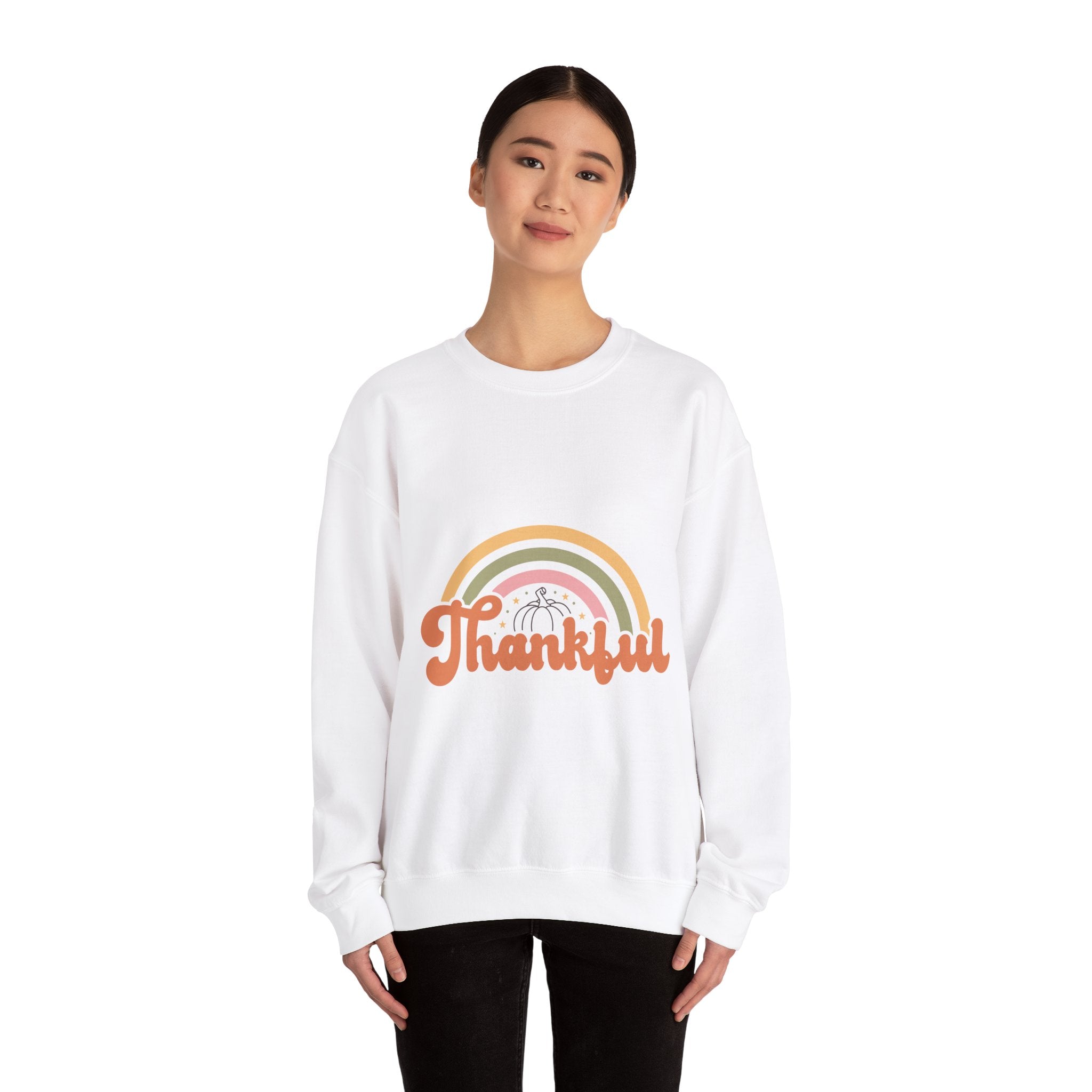 Retro Thankful Thanksgiving Sweatshirt