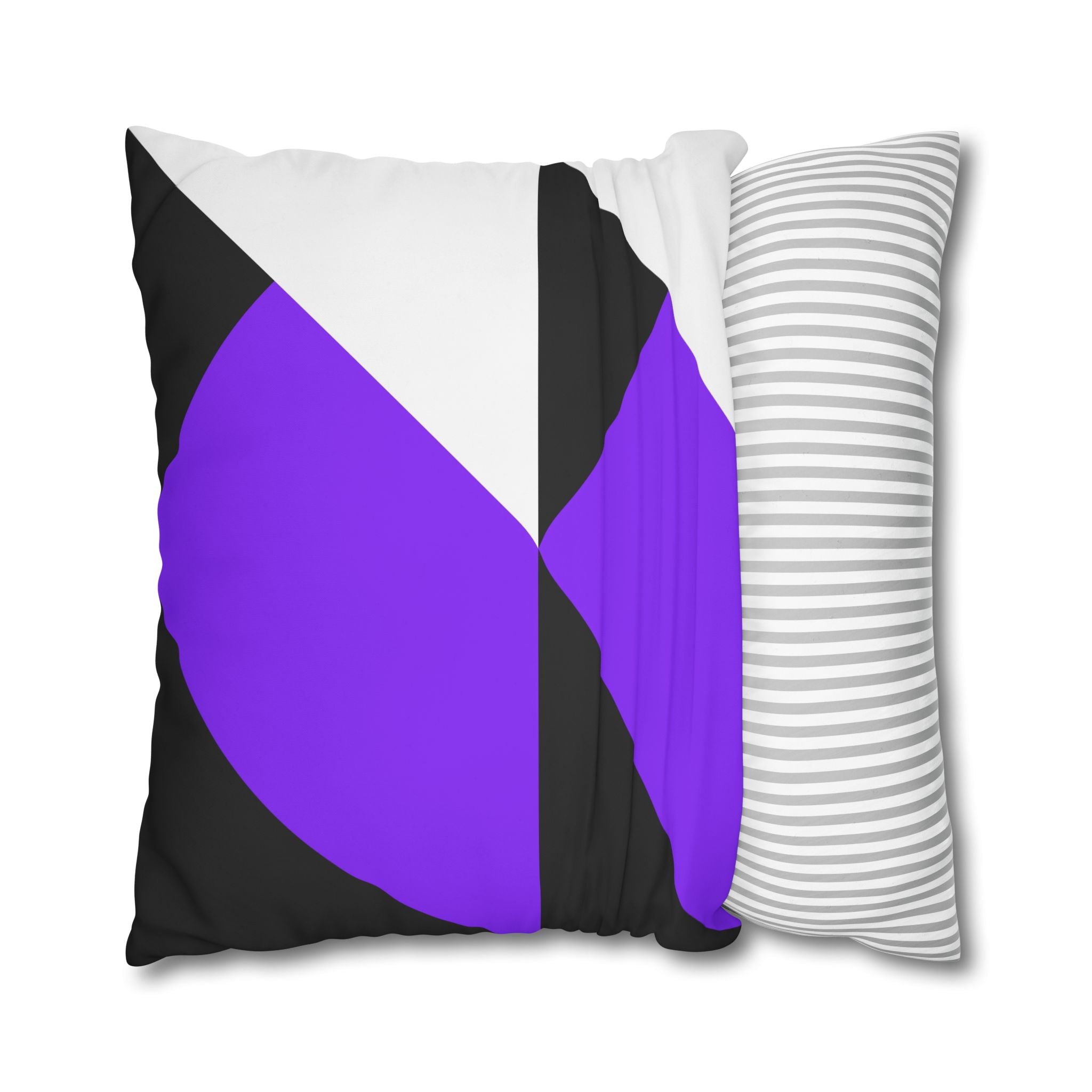 Geometric Purple Triangle Pillowcase