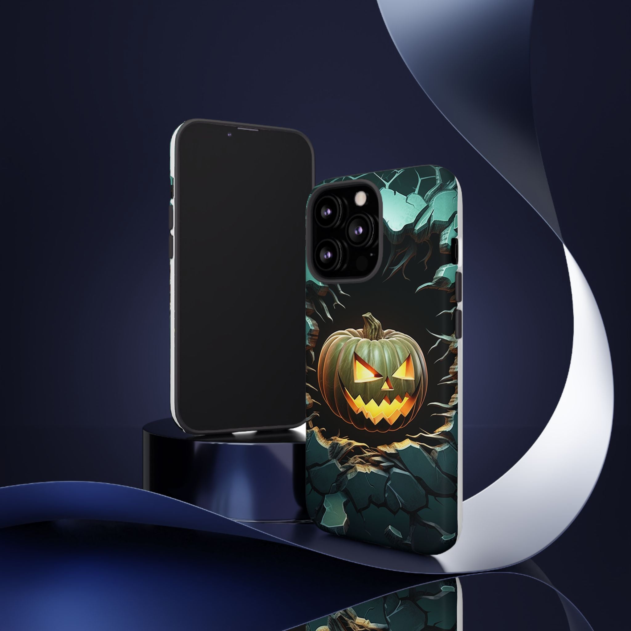 Spooky Jack-o'-Lantern Hexagon iPhone Case