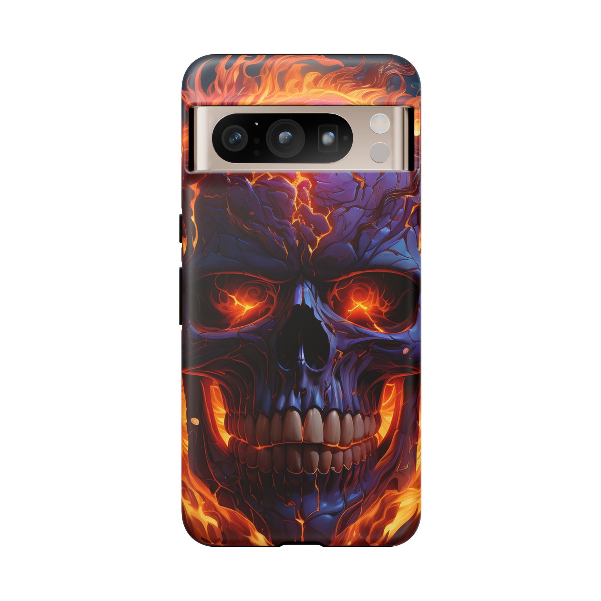 Fiery Skull Google Pixel Case (All Models)