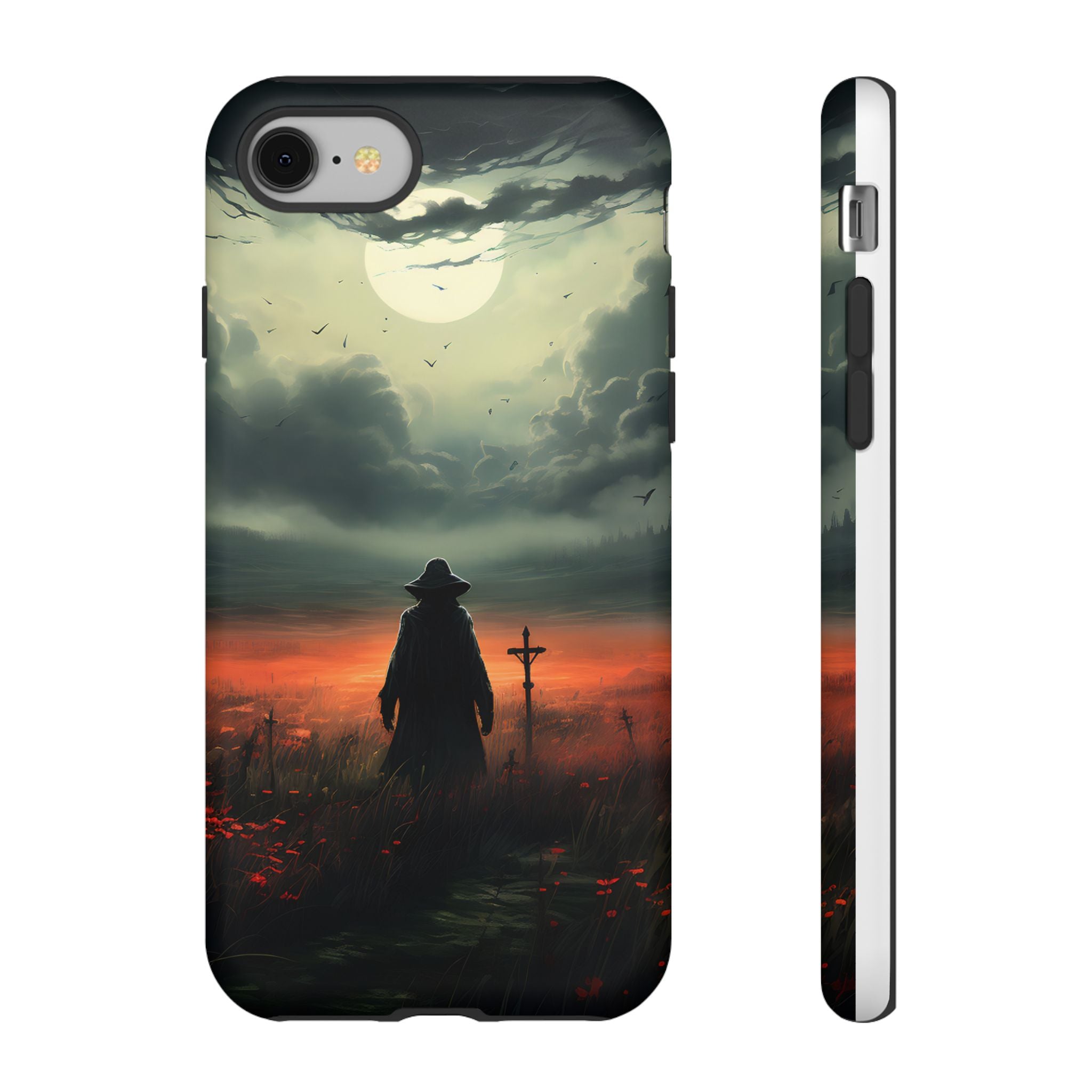 Haunted Field Hexagon Stone iPhone Case