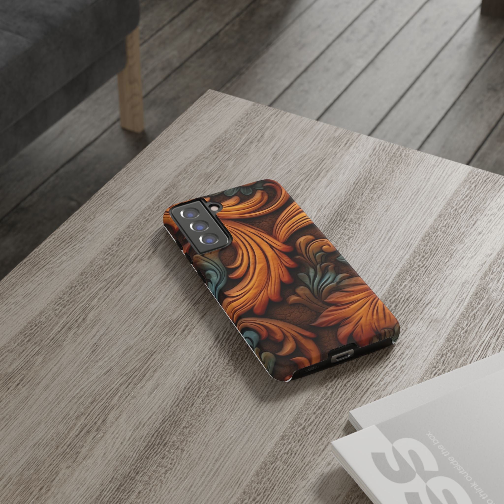 Baroque Copper Samsung Case - Luxury Design