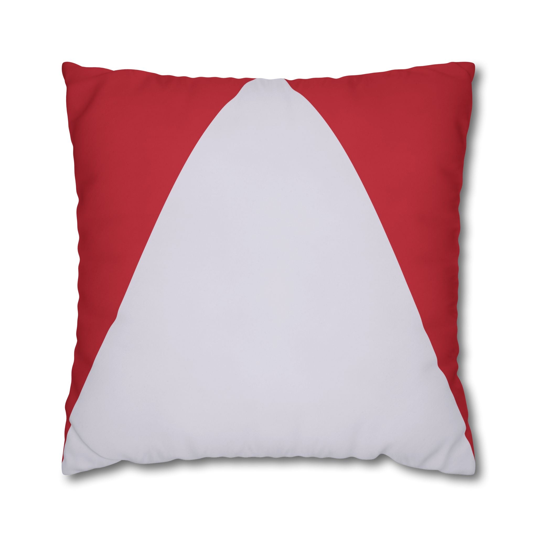 Geometric Crimson & Lavender Pillowcase