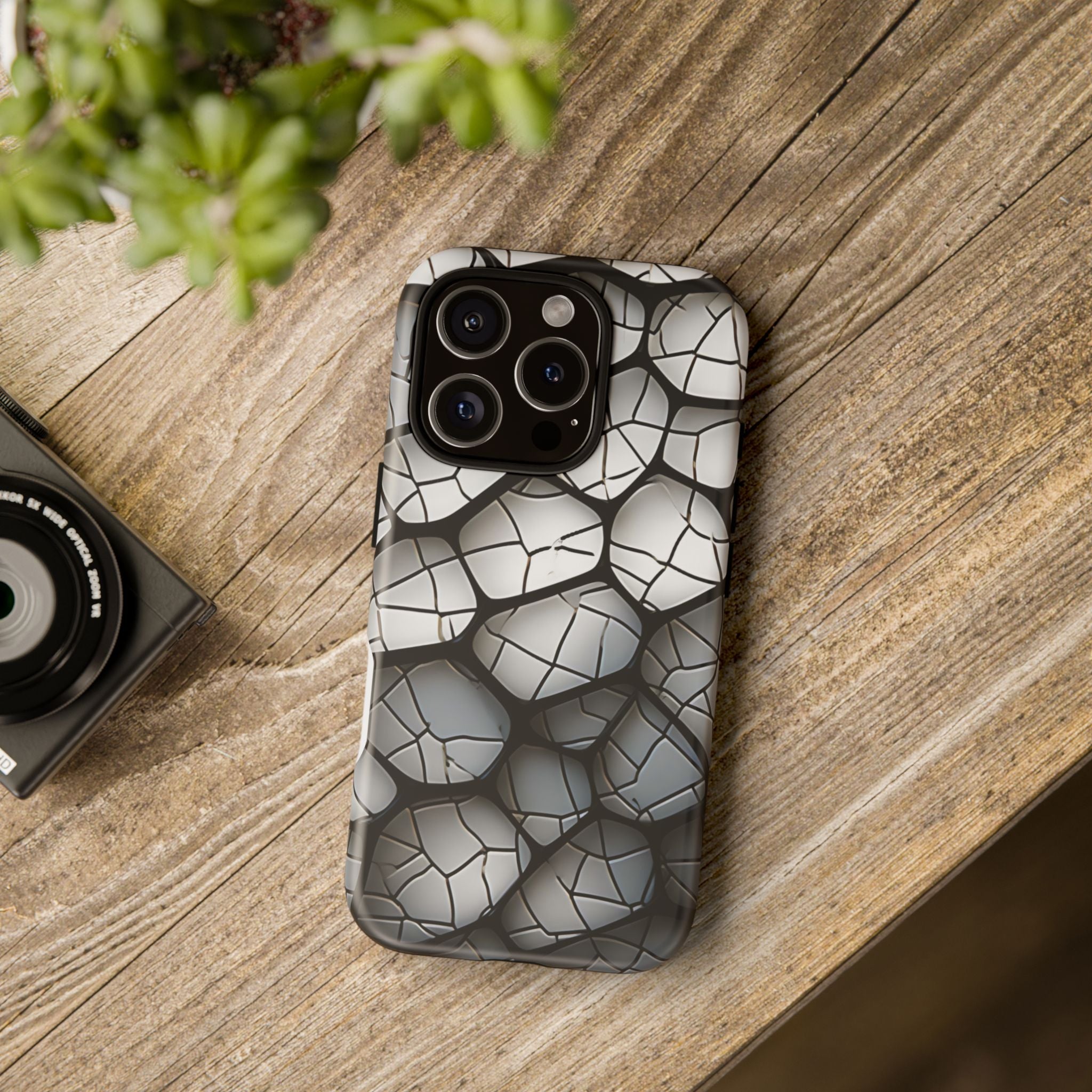 Abstract Mosaic iPhone Case - Textured & Chic