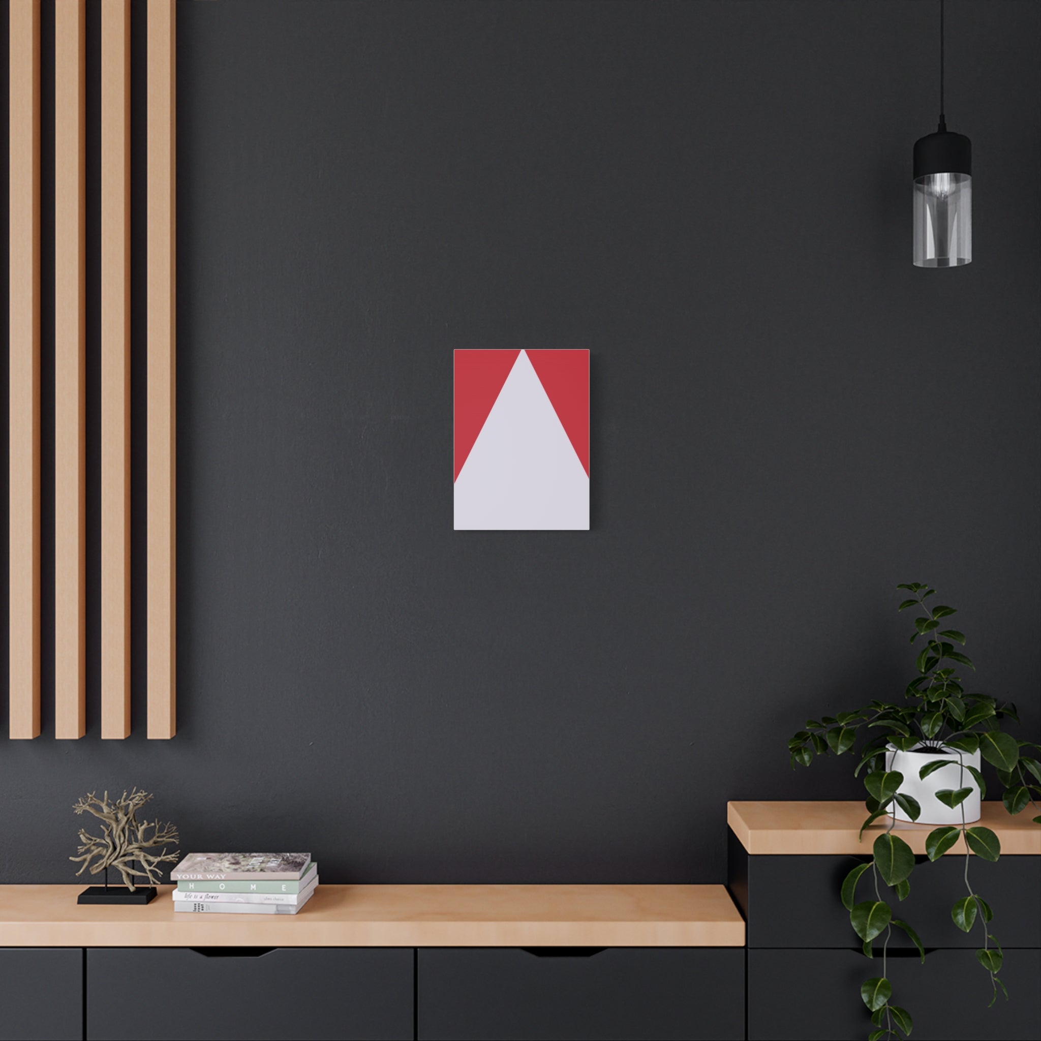 Geometric Triangle Canvas Art Print