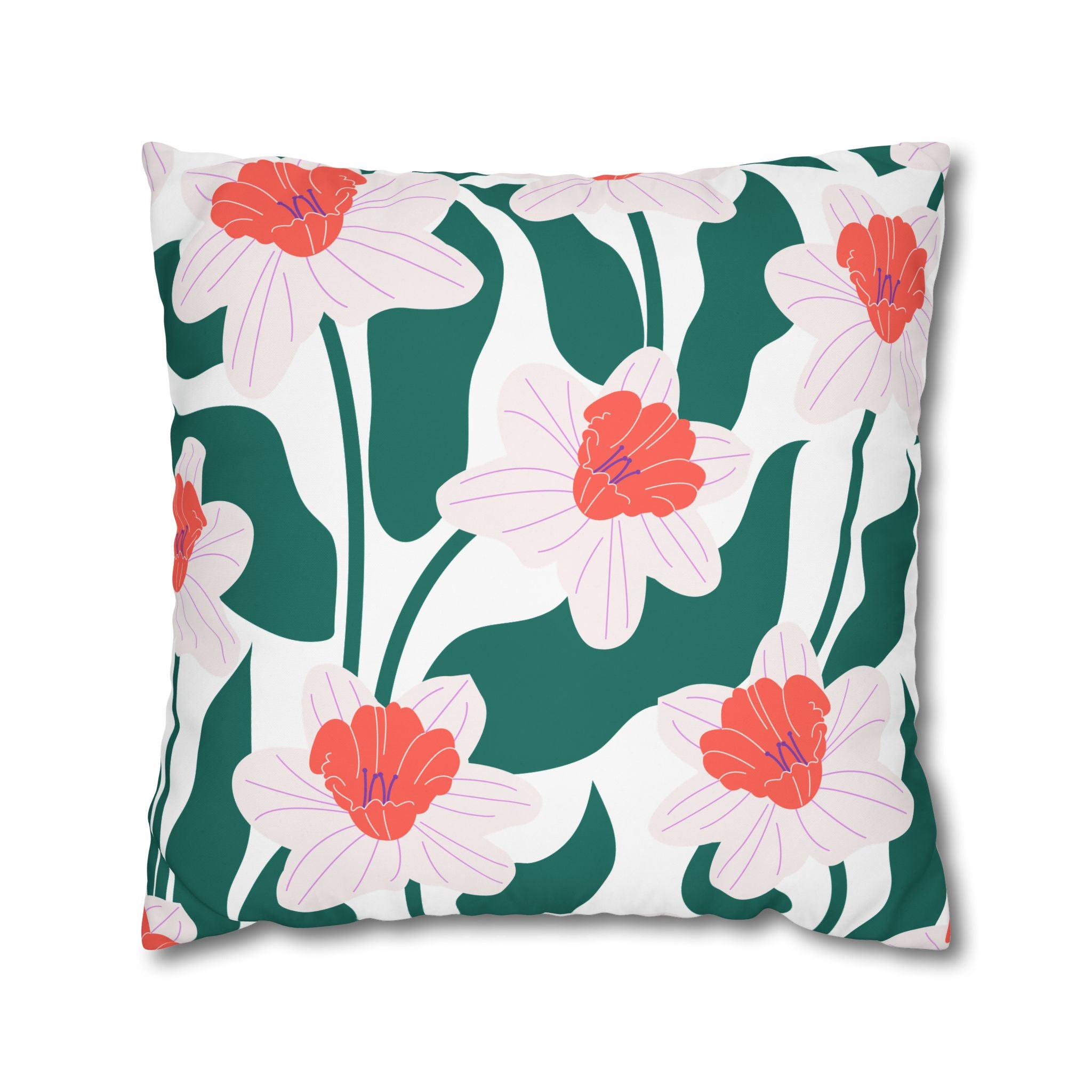 Daffodil Pillowcase - Modern Floral Design