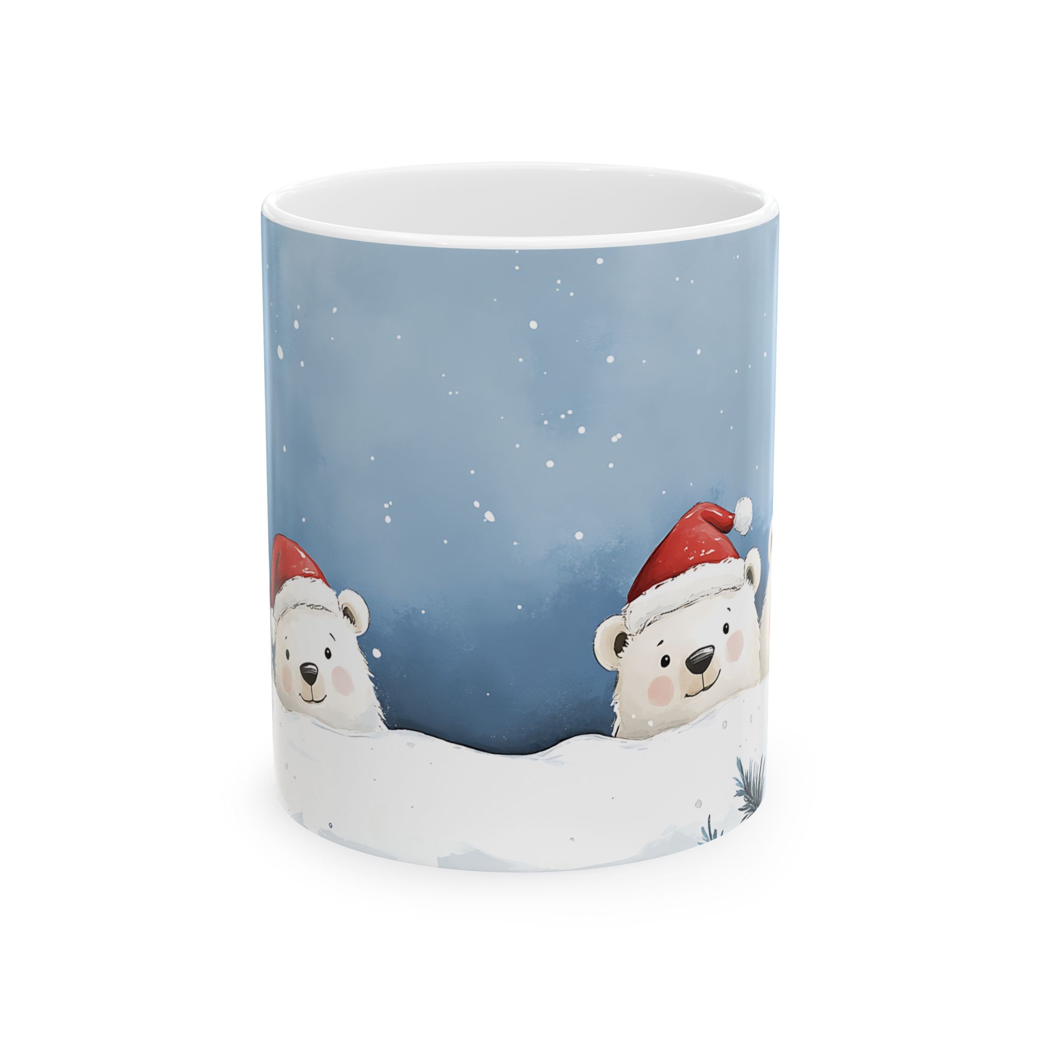 Polar Bear Cubs Christmas Mug