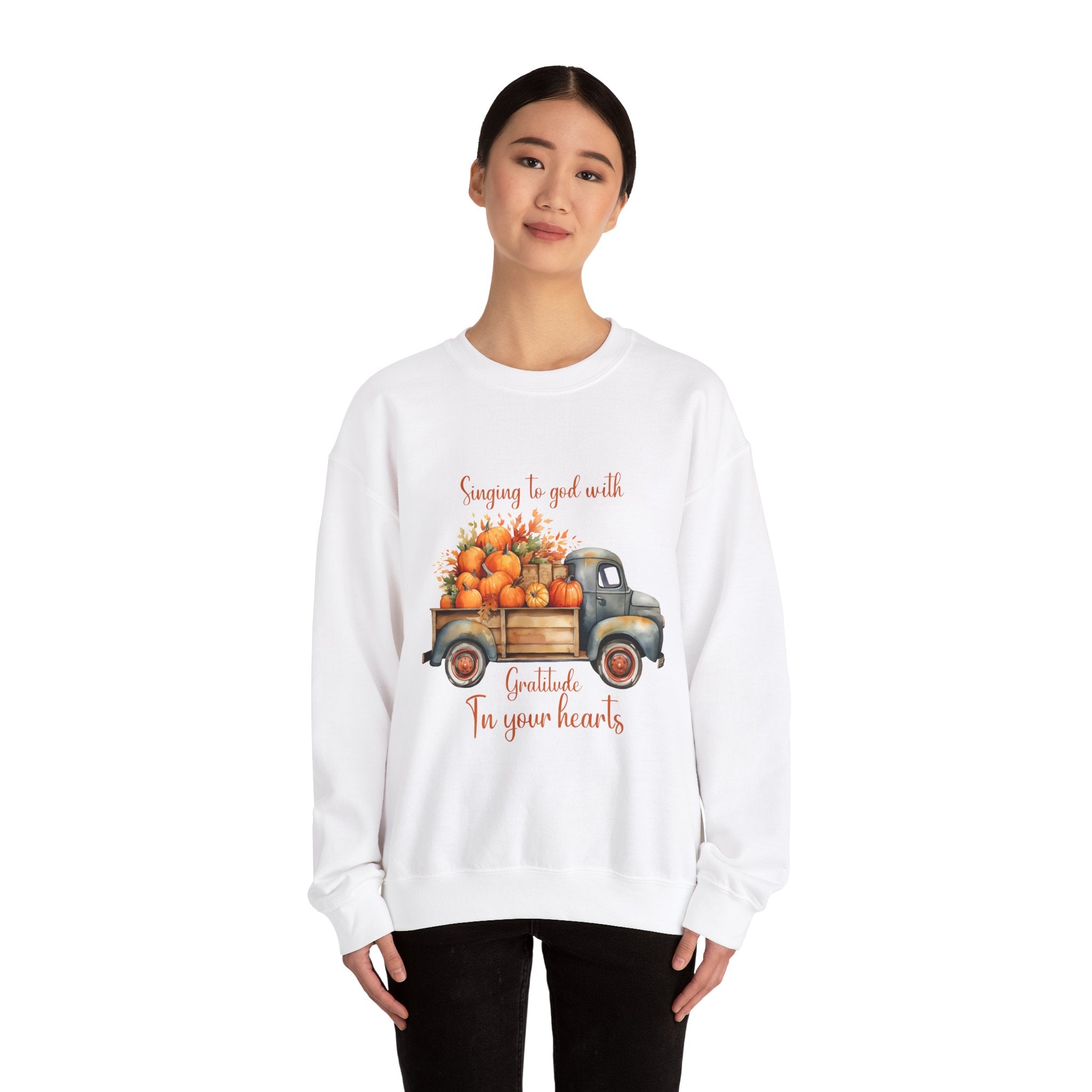 Harvest Truck Thanksgiving Sweatshirt