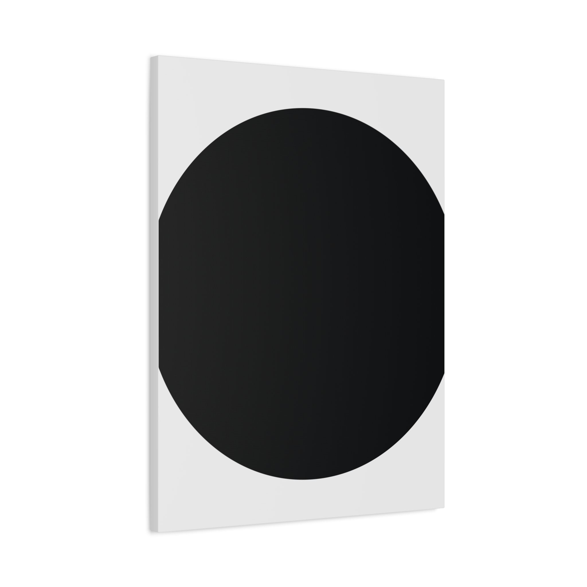 Minimalist Black Circle Canvas Art