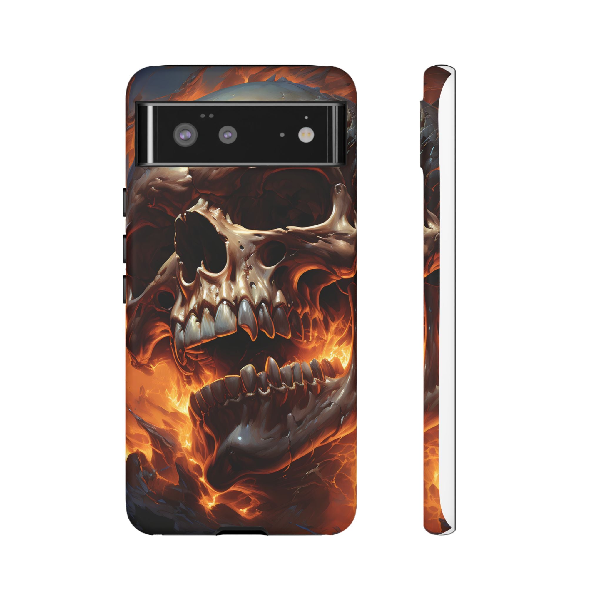 Fiery Skull Google Pixel Case (All Models)