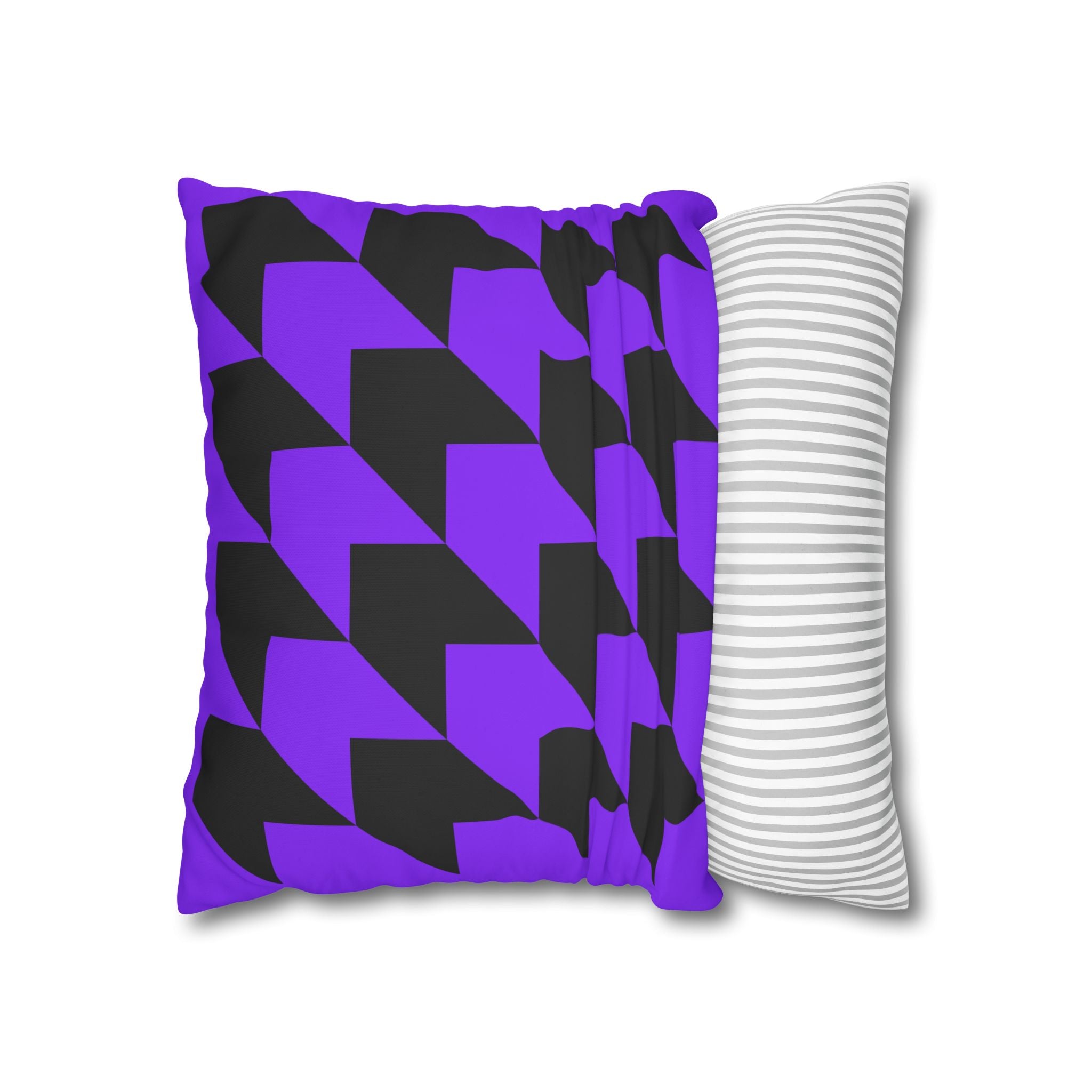 Geometric Purple Arrow Pillowcase