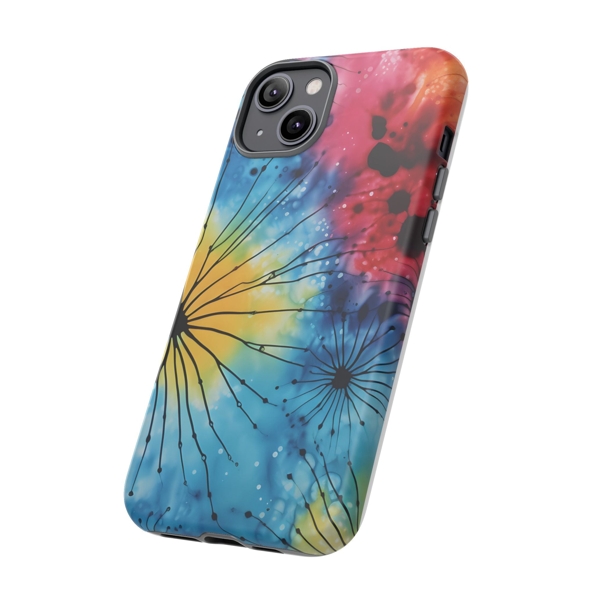 Cosmic Bloom Hexagon Stone iPhone Case