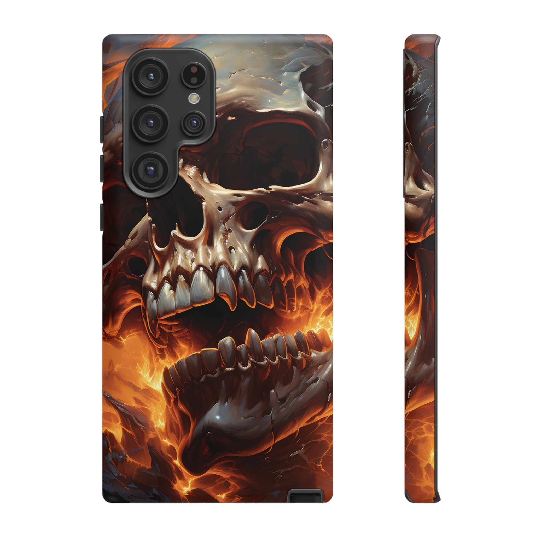 Fiery Skull Samsung Phone Case