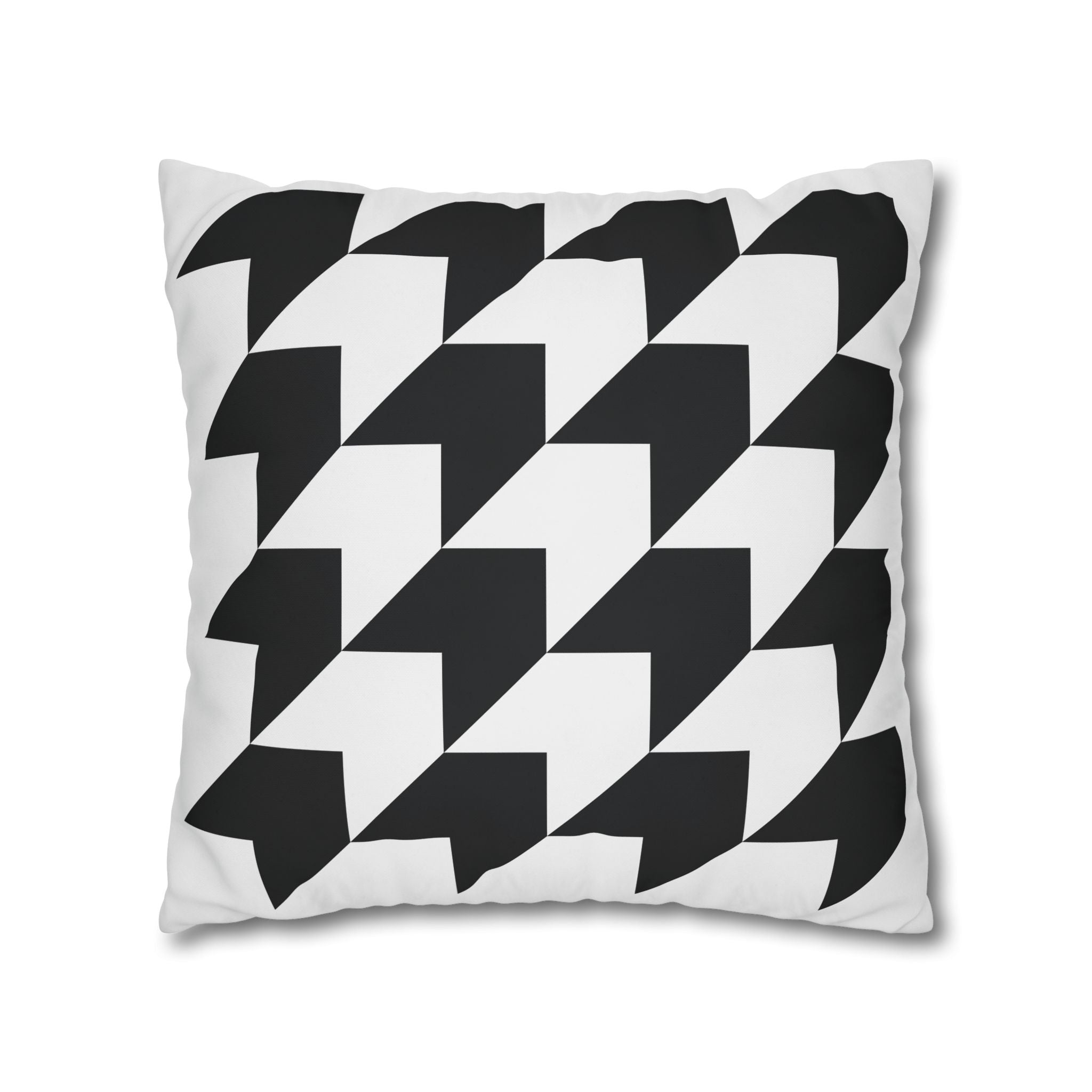 Geometric Arrow Pillowcase - Black & Gray