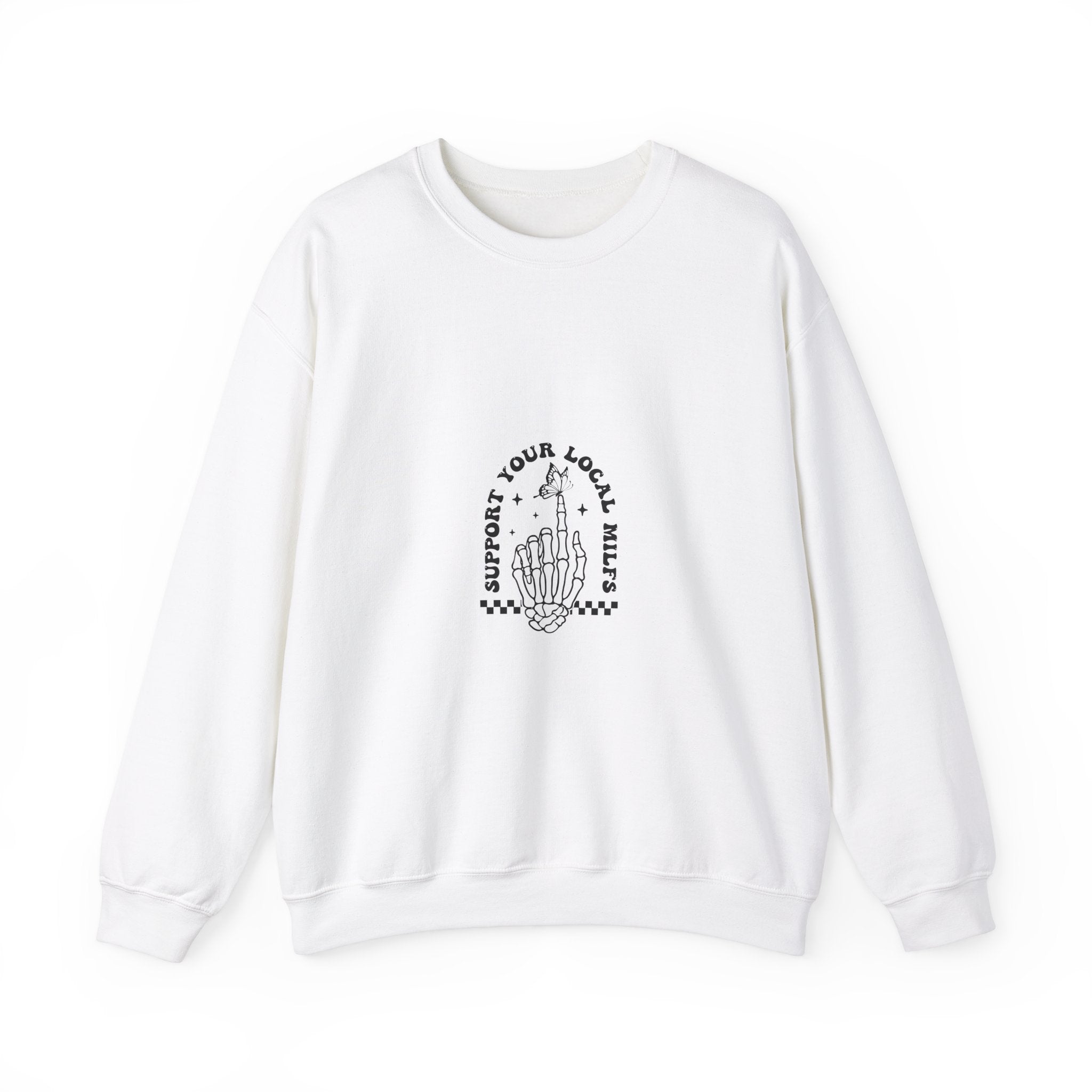 Milf Support Crew - Skeleton Hand Sweatshirt